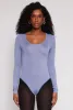 Daisy Scoop Neck Long Sleeve Bodysuit sold by Rainbow