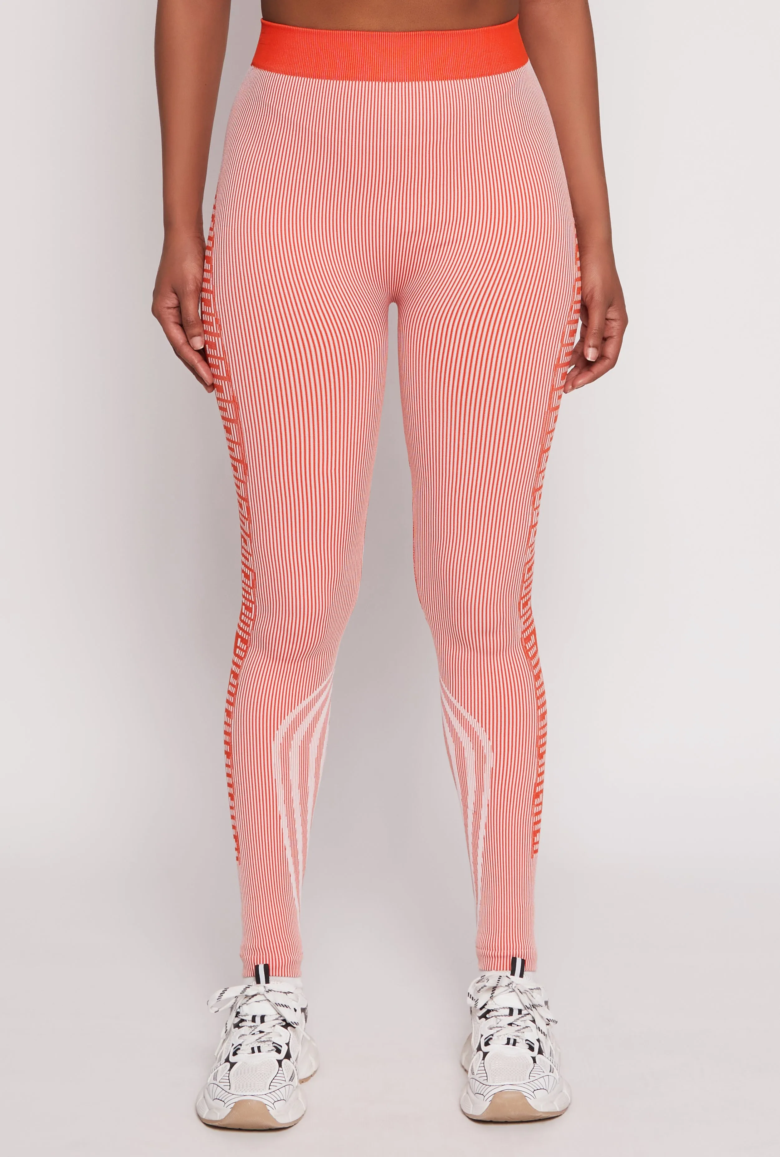 Seamless Striped Greek Key Print Leggings sold by Rainbow product image thumbnail 2