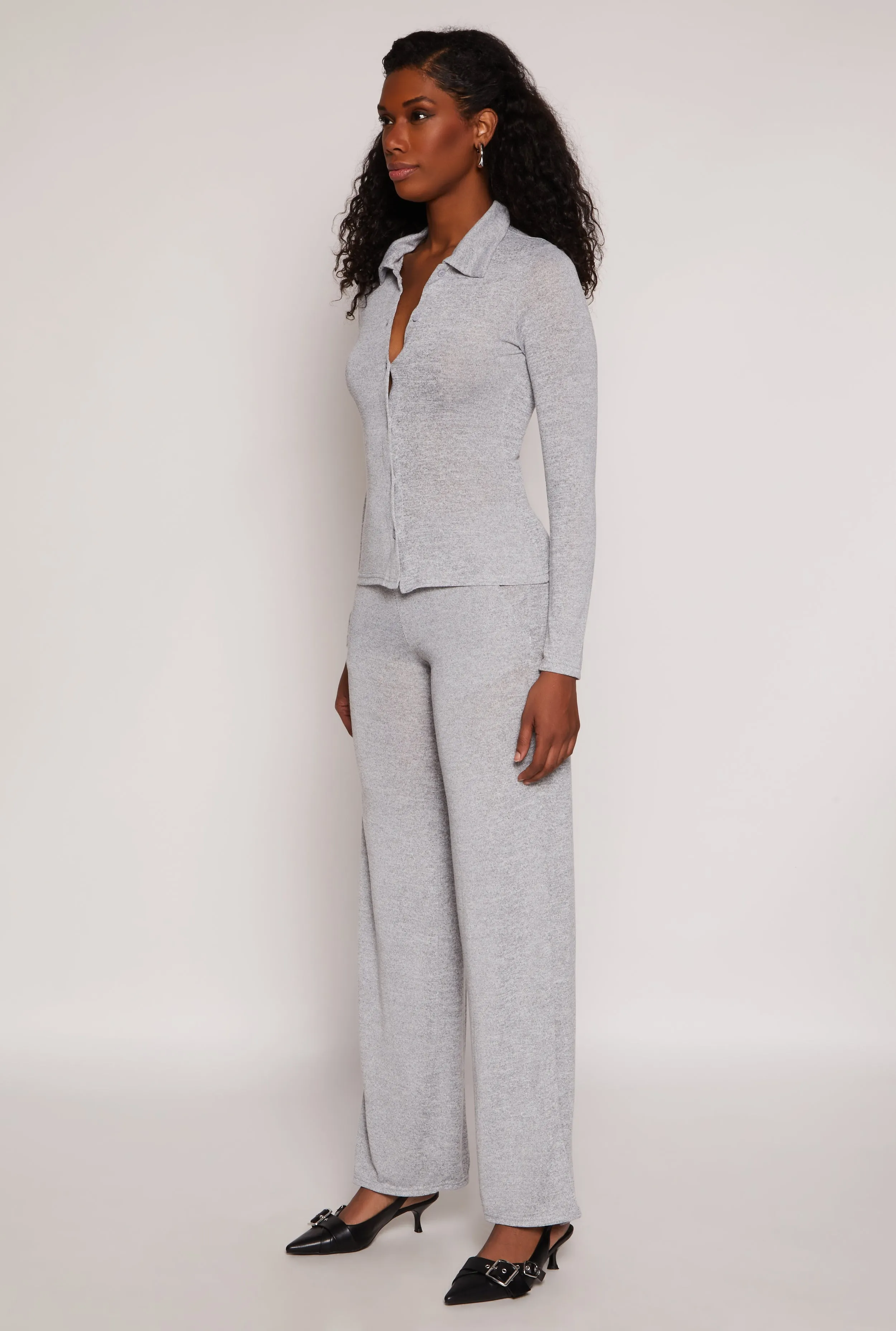 Daisy Button Front Long Sleeve Shirt sold by Rainbow product image thumbnail 3