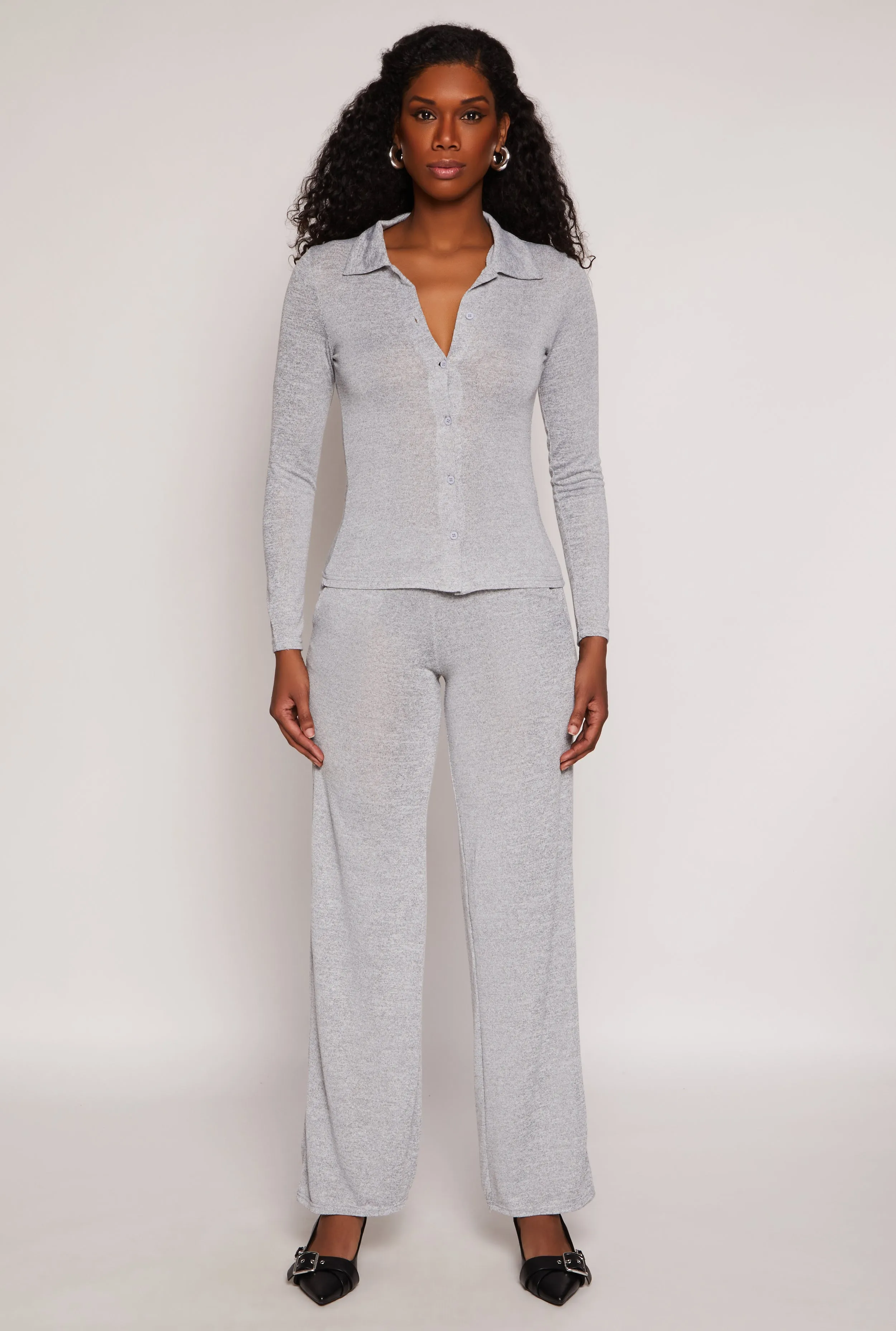 Daisy Button Front Long Sleeve Shirt sold by Rainbow product image thumbnail 2