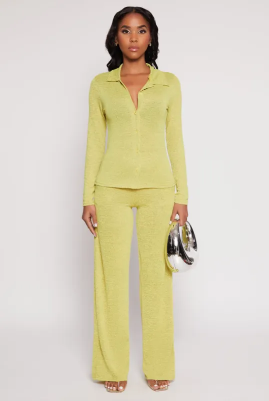 Daisy High Waisted Wide Leg Pants sold by Rainbow