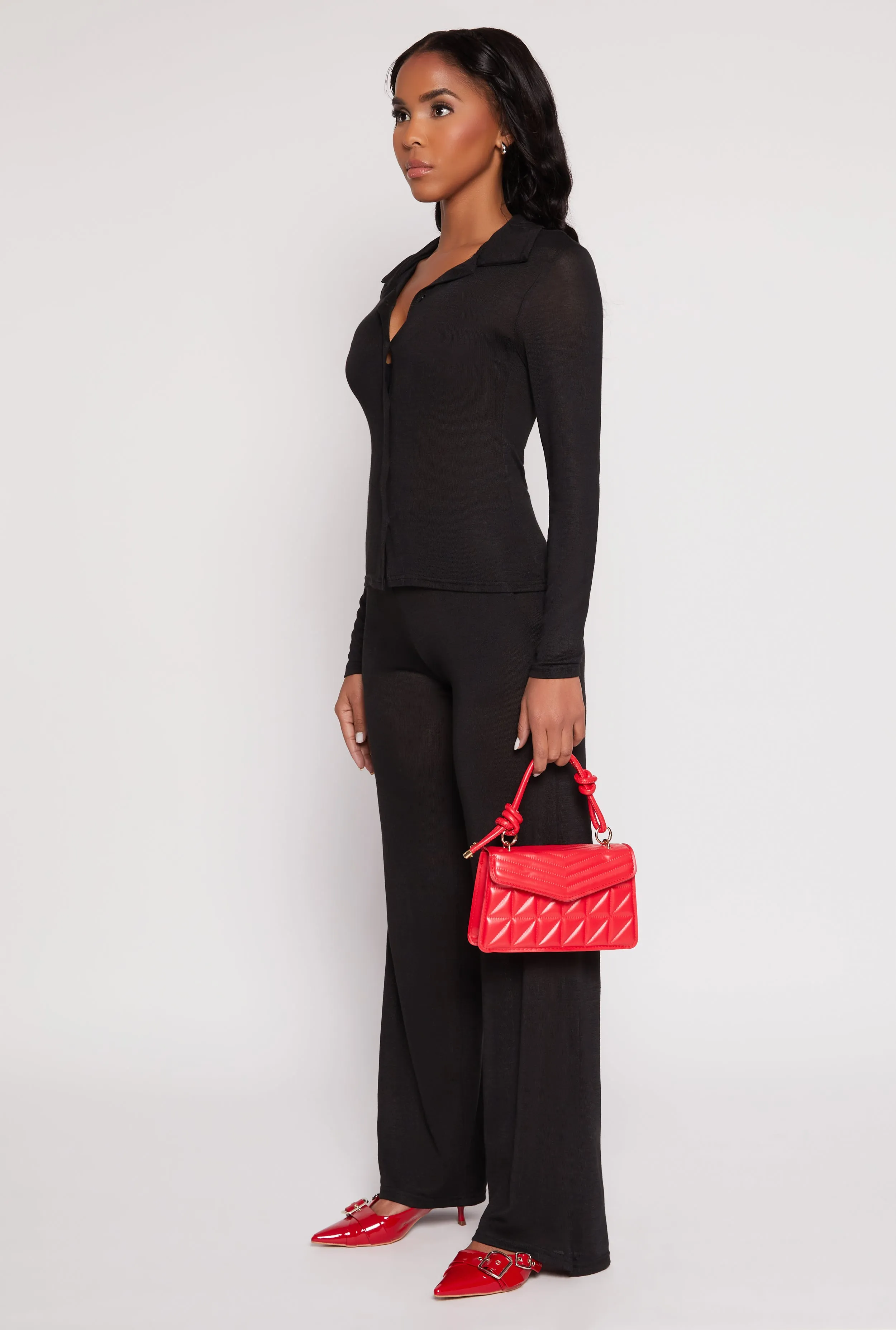 Daisy Button Front Long Sleeve Shirt sold by Rainbow product image thumbnail 3