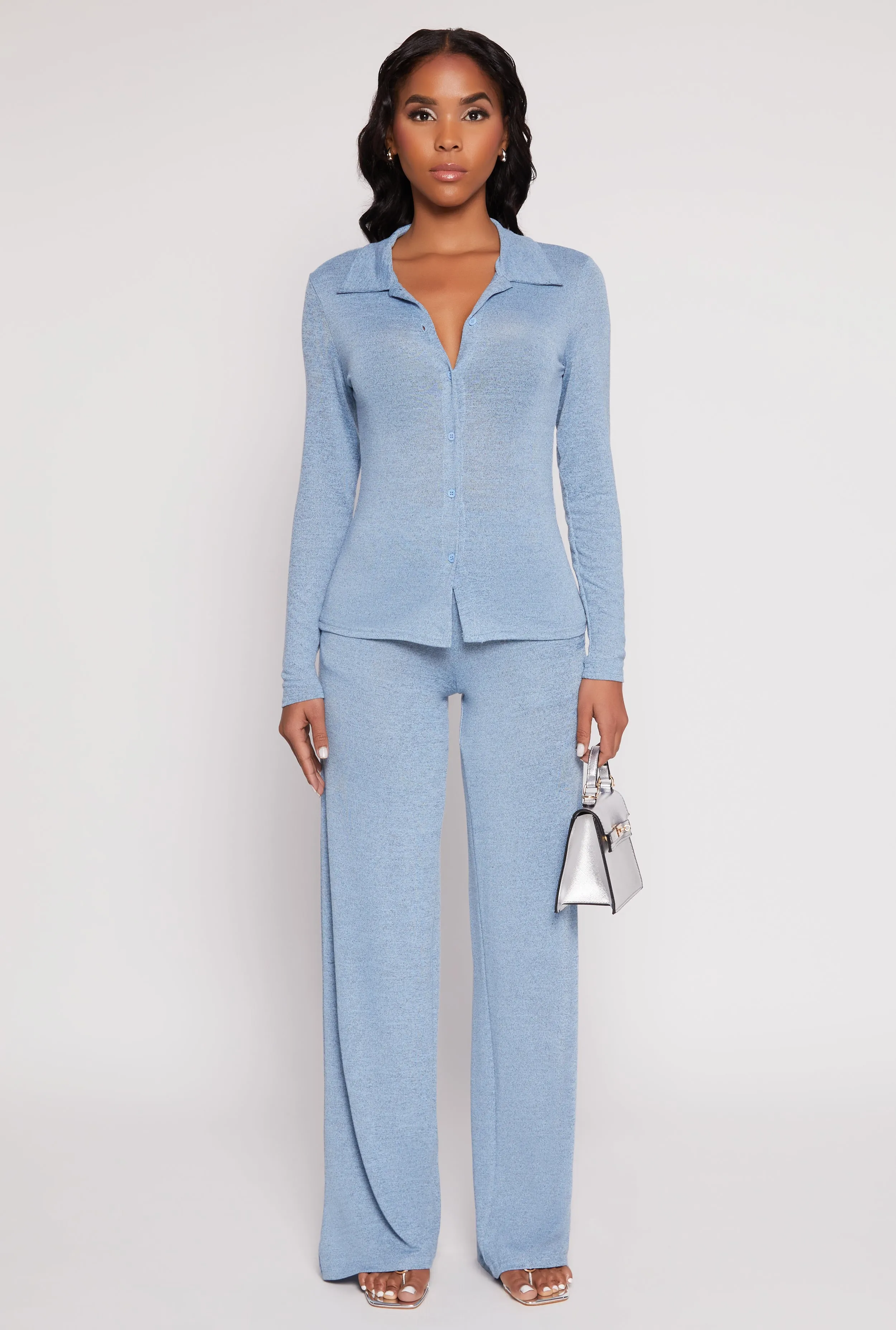 Daisy Button Front Long Sleeve Shirt sold by Rainbow product image thumbnail 2