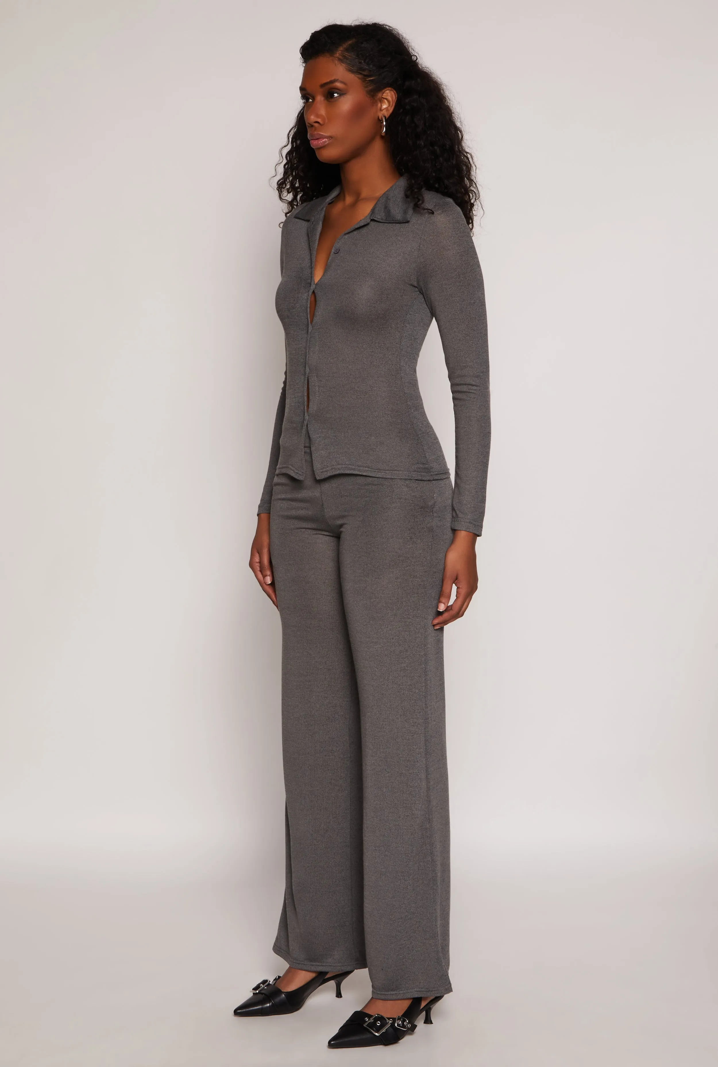 Daisy Button Front Long Sleeve Shirt sold by Rainbow product image thumbnail 3