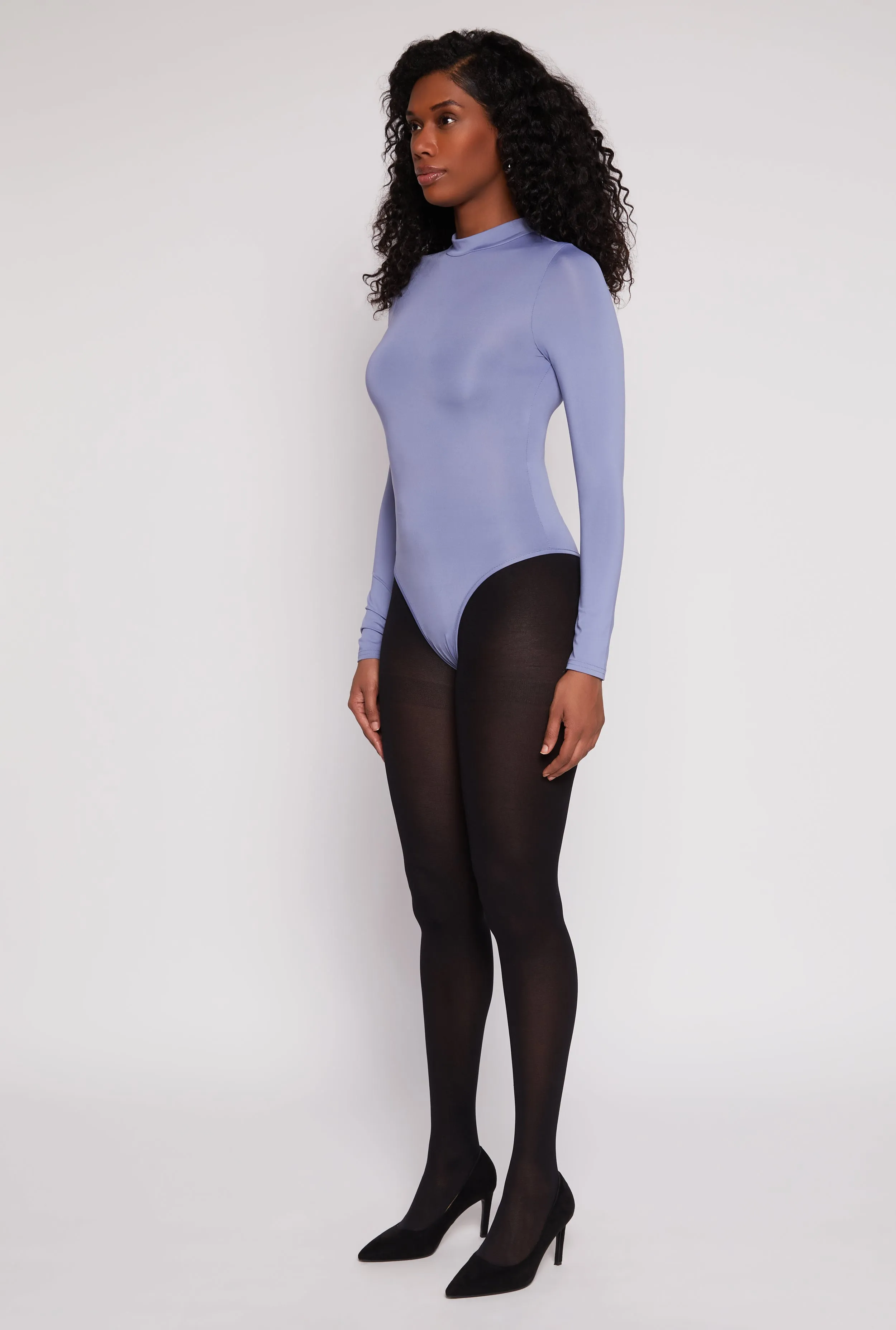 Daisy Mock Neck Long Sleeve Bodysuit sold by Rainbow product image thumbnail 3
