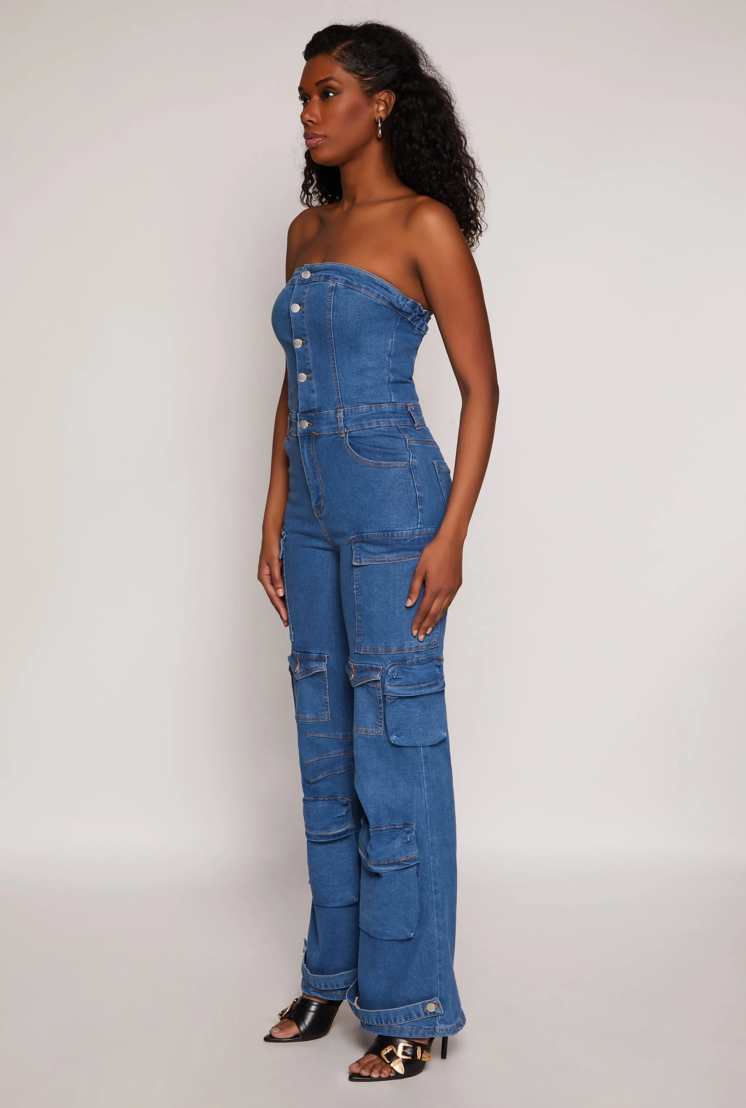 Daisy Denim Cargo Pocket Jumpsuit sold by Rainbow product image thumbnail 2