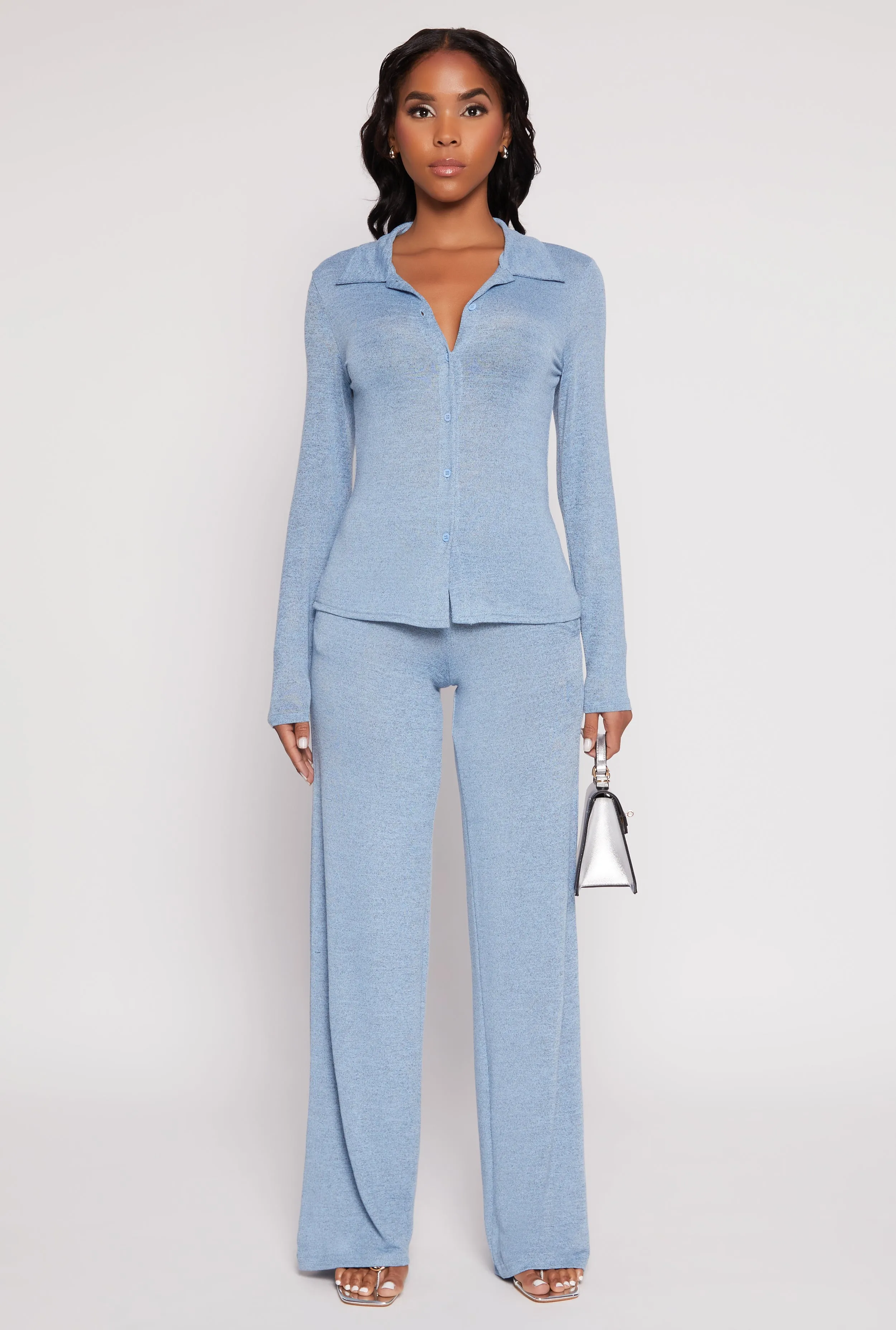 Daisy High Waisted Wide Leg Pants sold by Rainbow