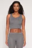 Daisy Ribbed Knit Cropped Tank Top sold by Rainbow
