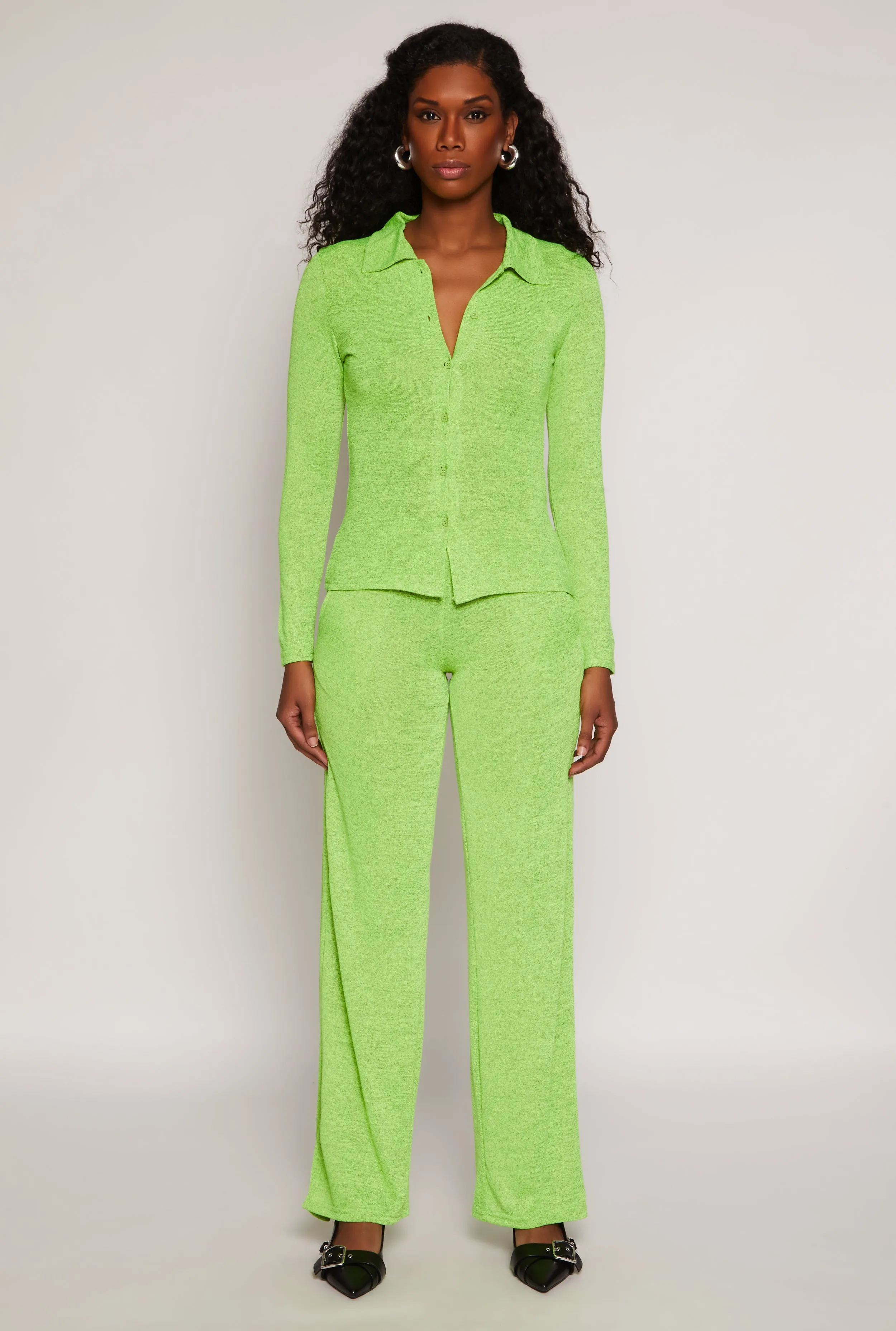 Daisy High Waisted Wide Leg Pants sold by Rainbow