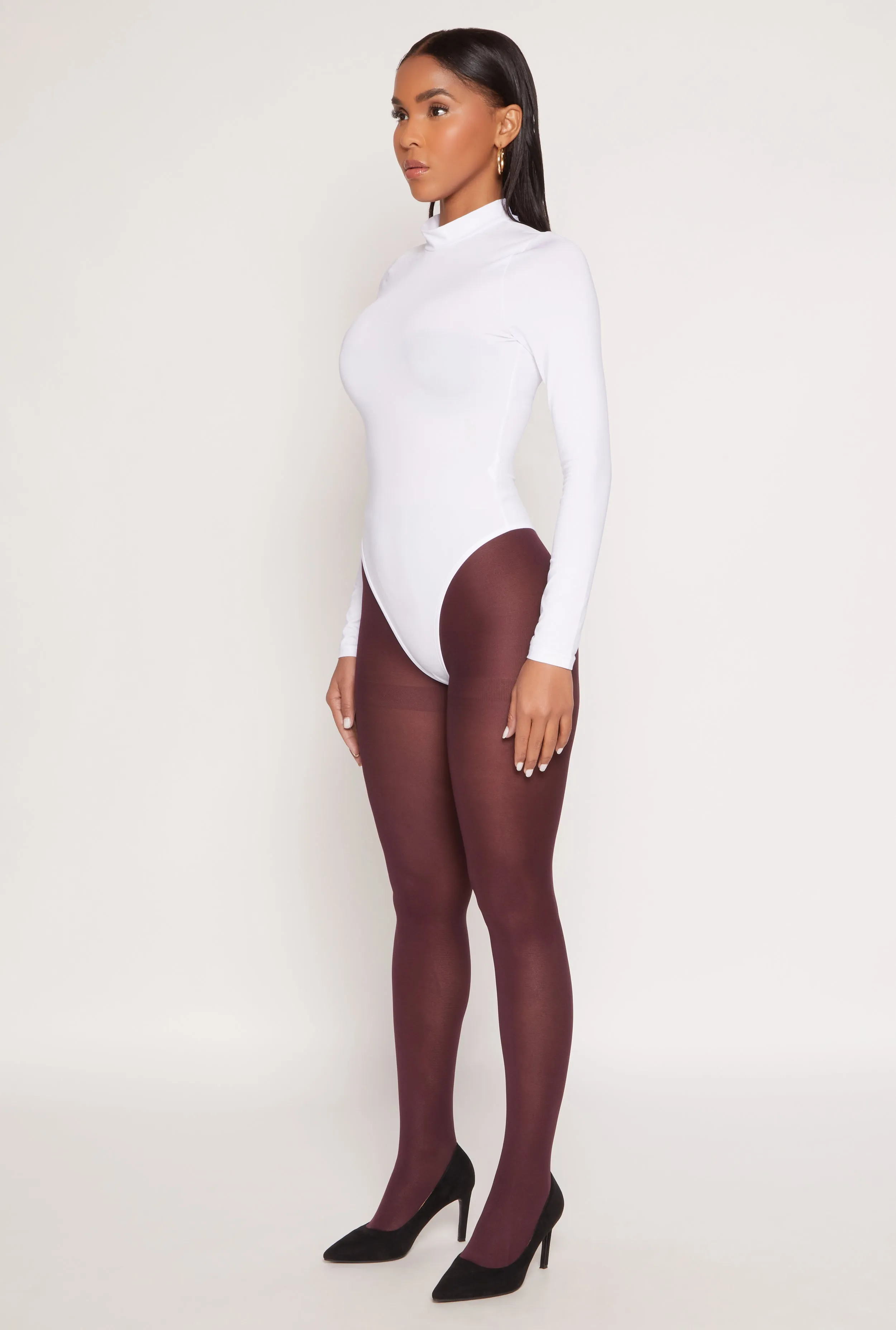 Daisy Mock Neck Long Sleeve Bodysuit sold by Rainbow product image thumbnail 3