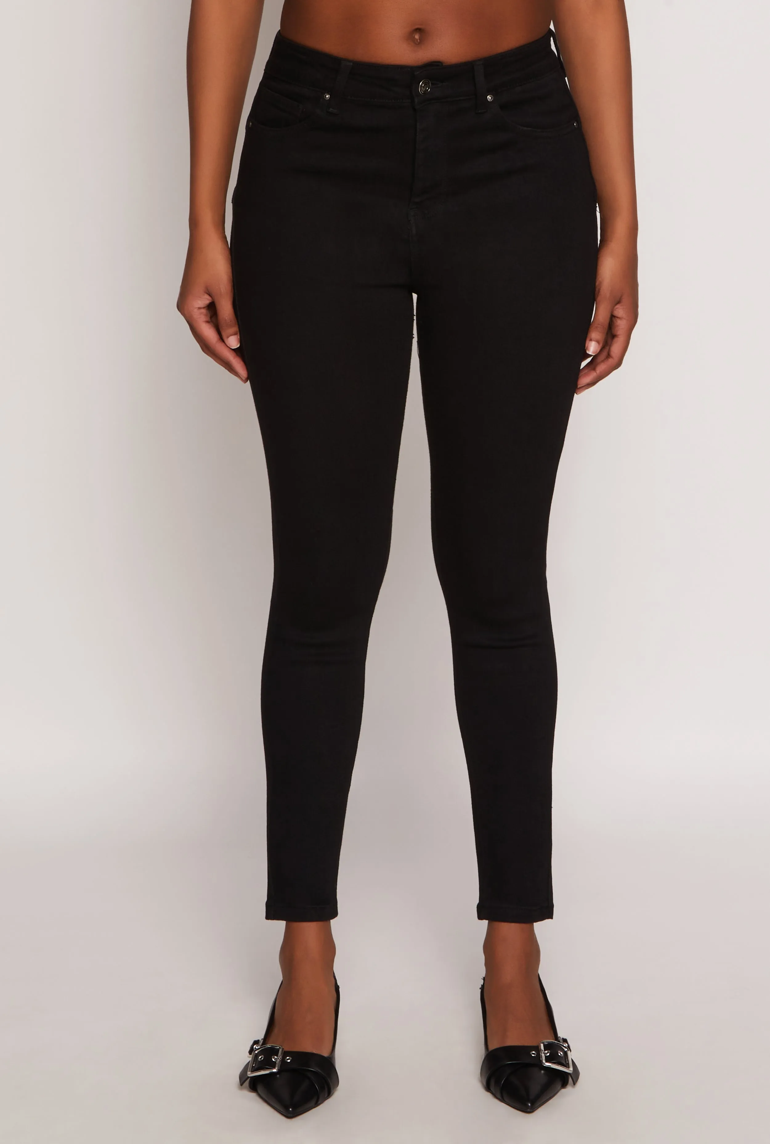 WAX Cropped High Rise Skinny Jeans sold by Rainbow product image thumbnail 3