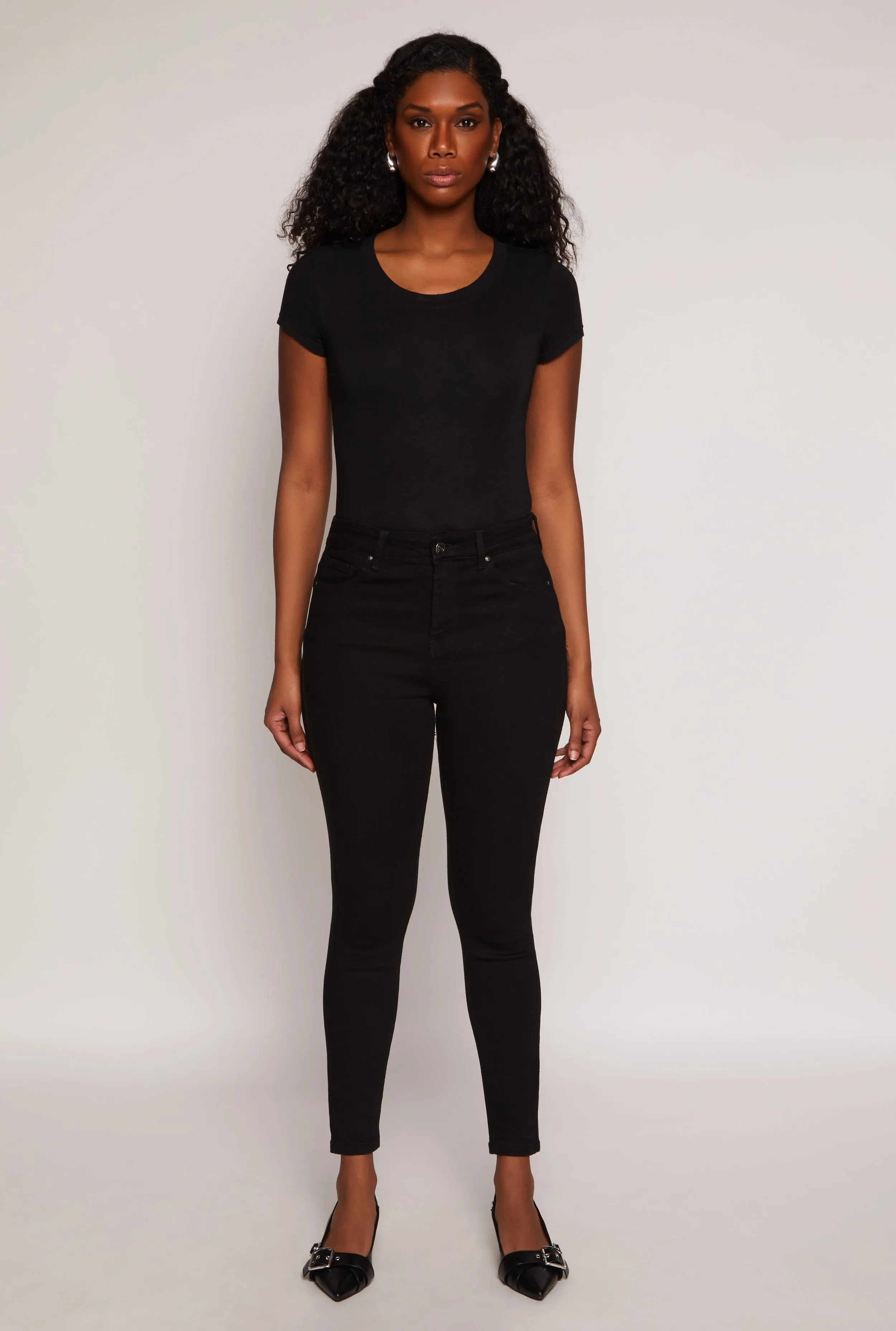 WAX Cropped High Rise Skinny Jeans sold by Rainbow
