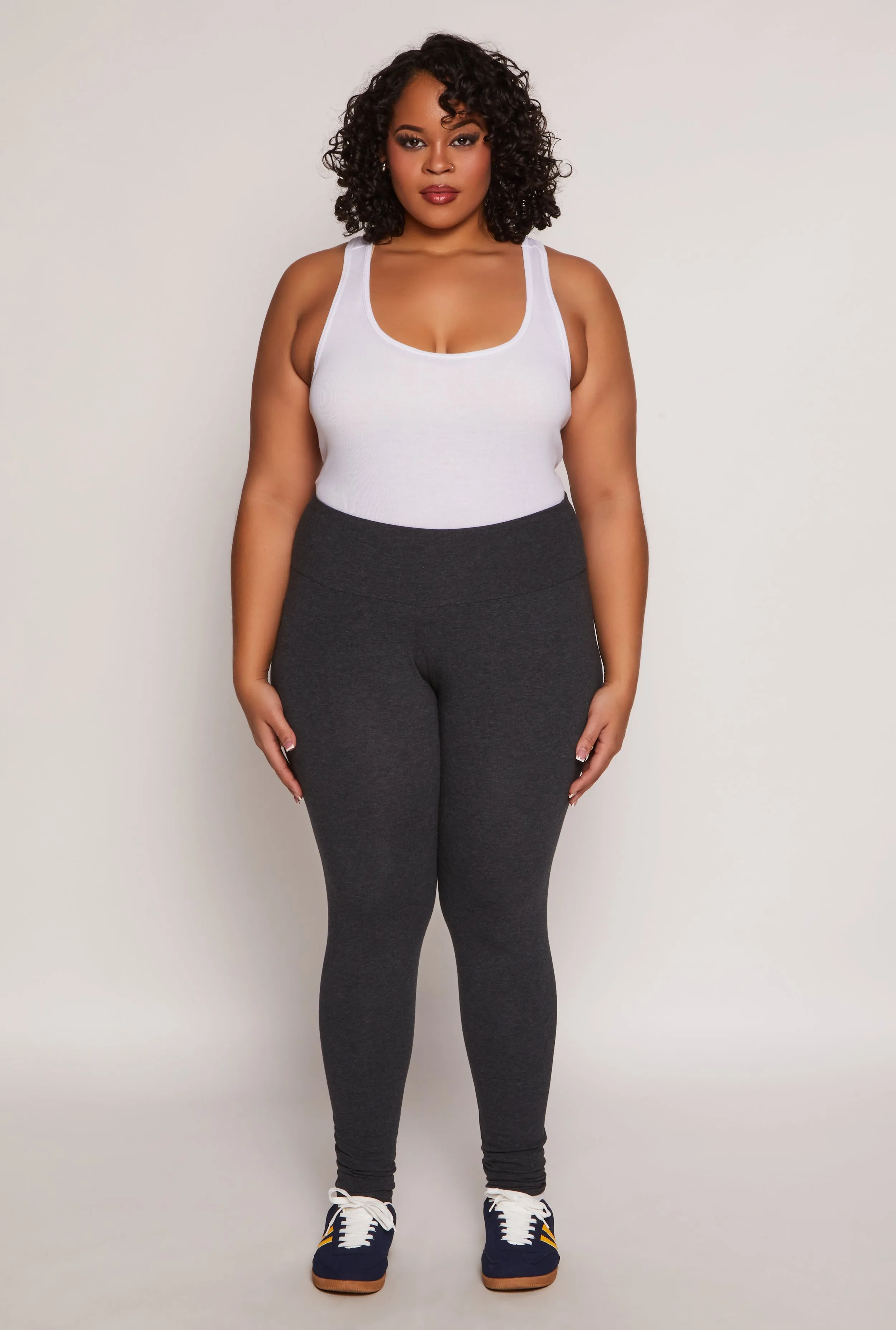 Plus Size High Waist Leggings sold by Rainbow