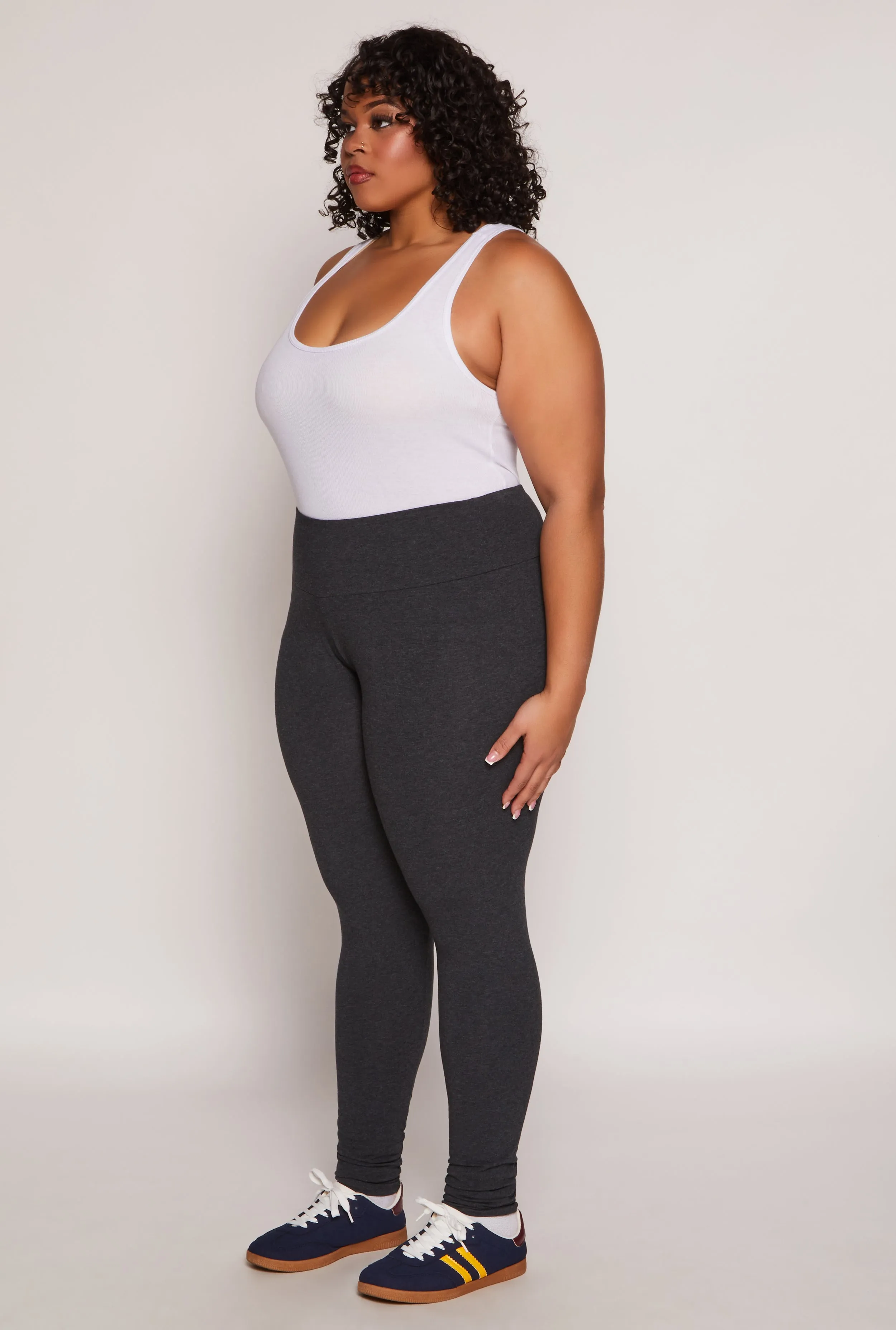 Plus Size High Waist Leggings sold by Rainbow product image thumbnail 2