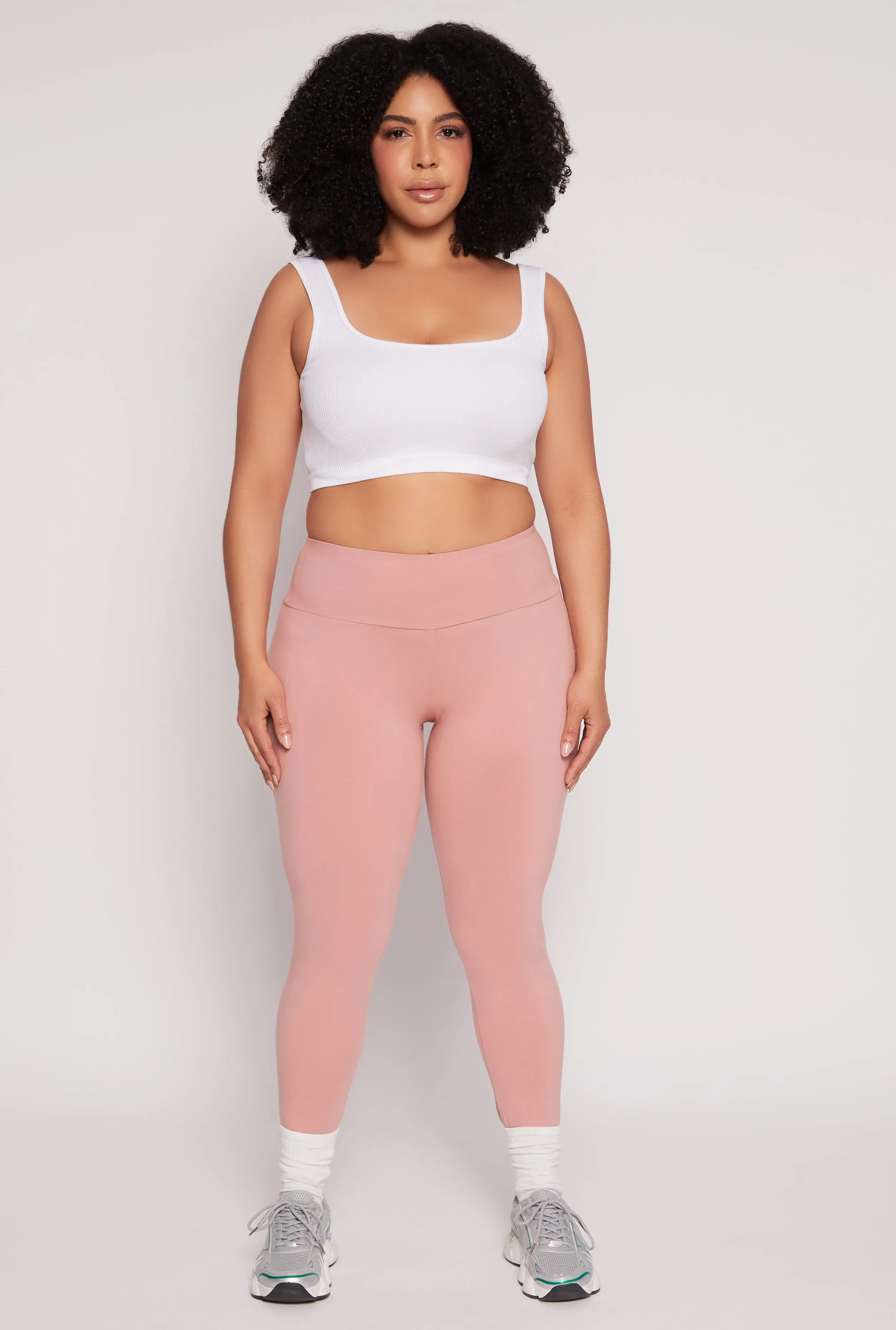 Plus Size High Waist Leggings sold by Rainbow