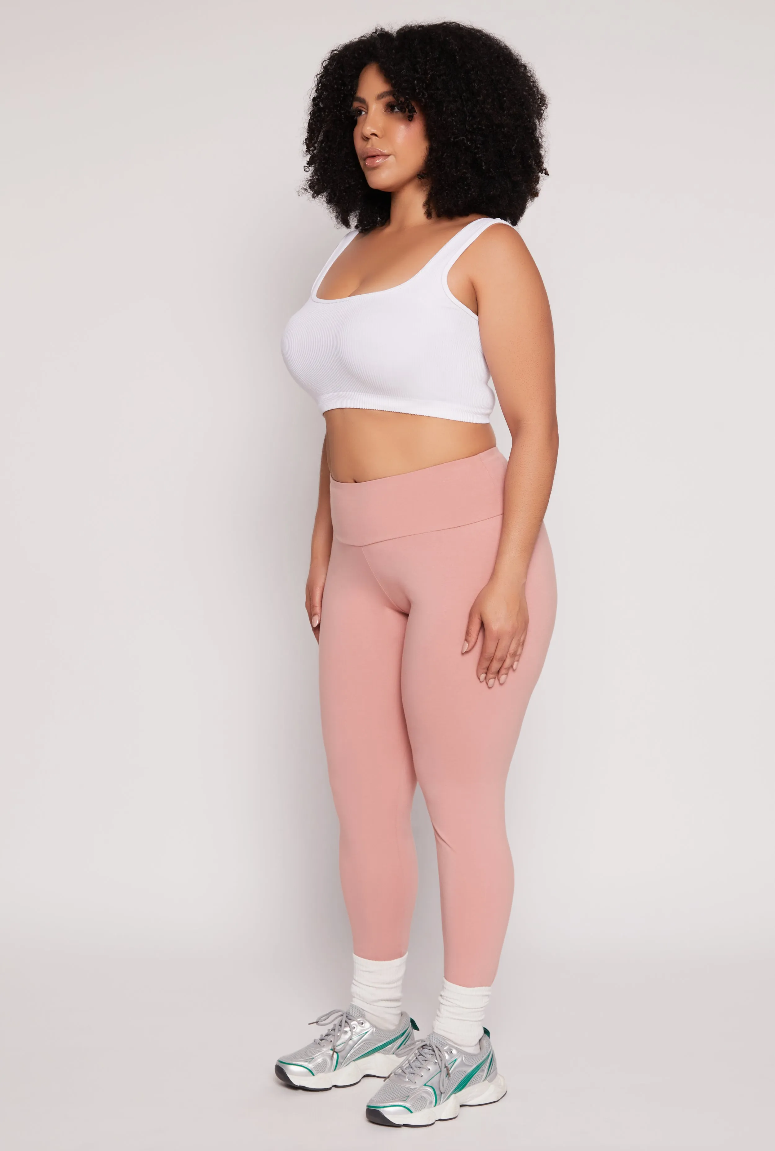 Plus Size High Waist Leggings sold by Rainbow product image thumbnail 2