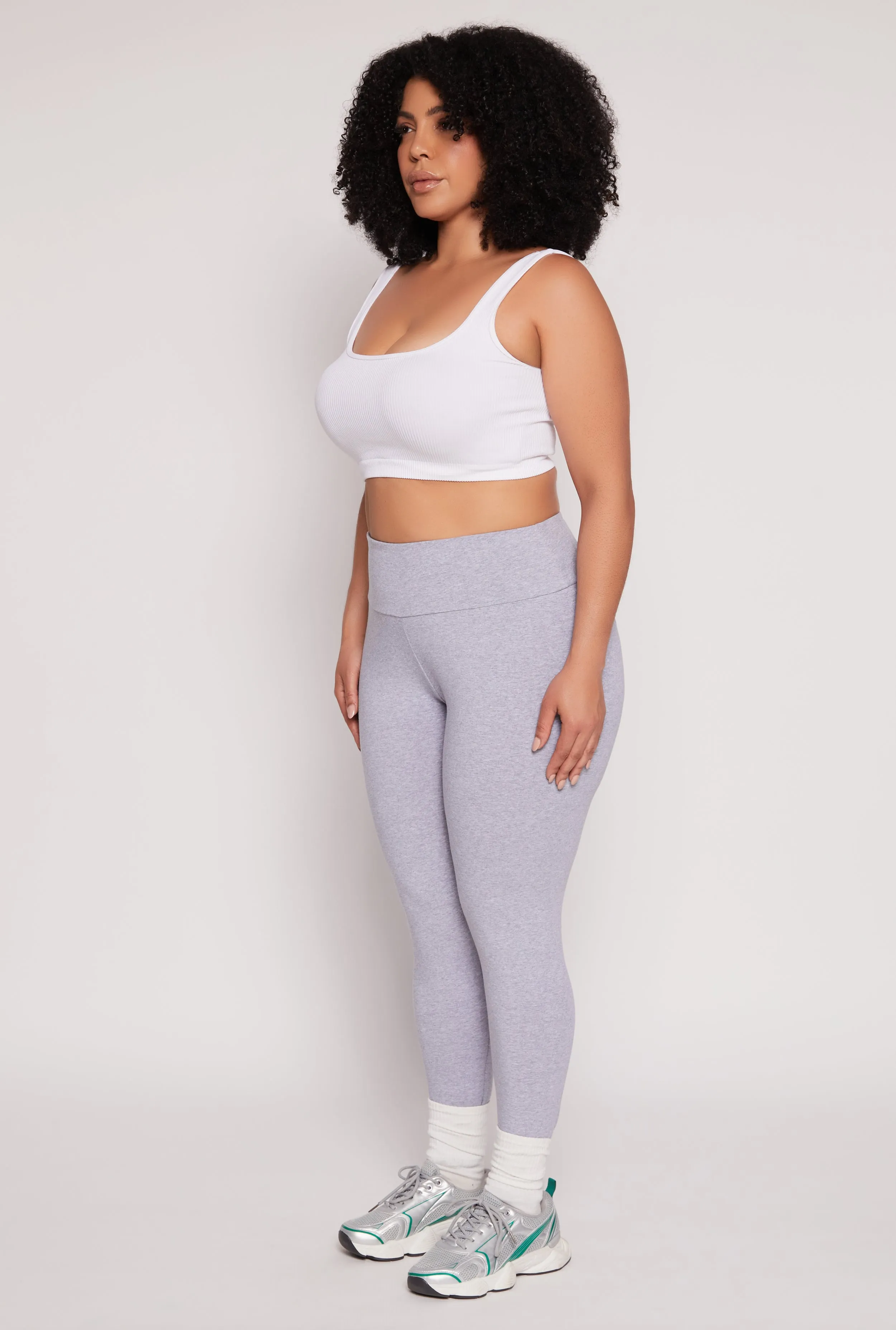 Plus Size High Waist Leggings sold by Rainbow product image thumbnail 2