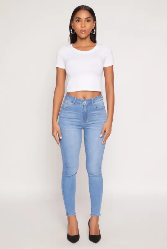 WAX Stretch High Waisted Skinny Jeans sold by Rainbow