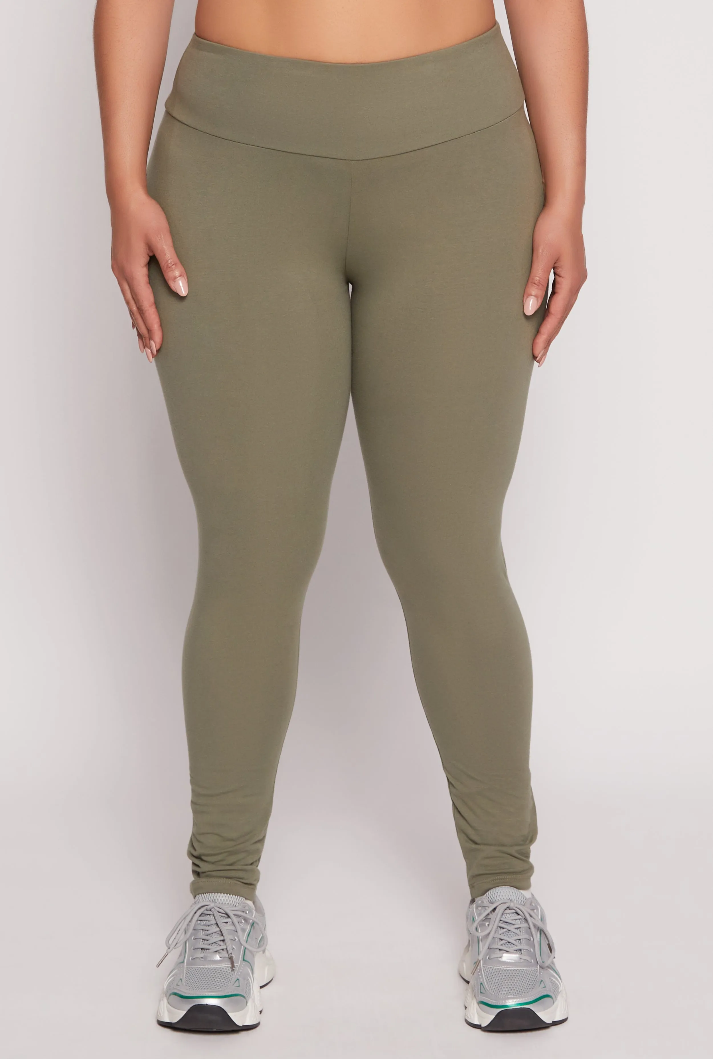 Plus Size High Waist Leggings sold by Rainbow product image thumbnail 3