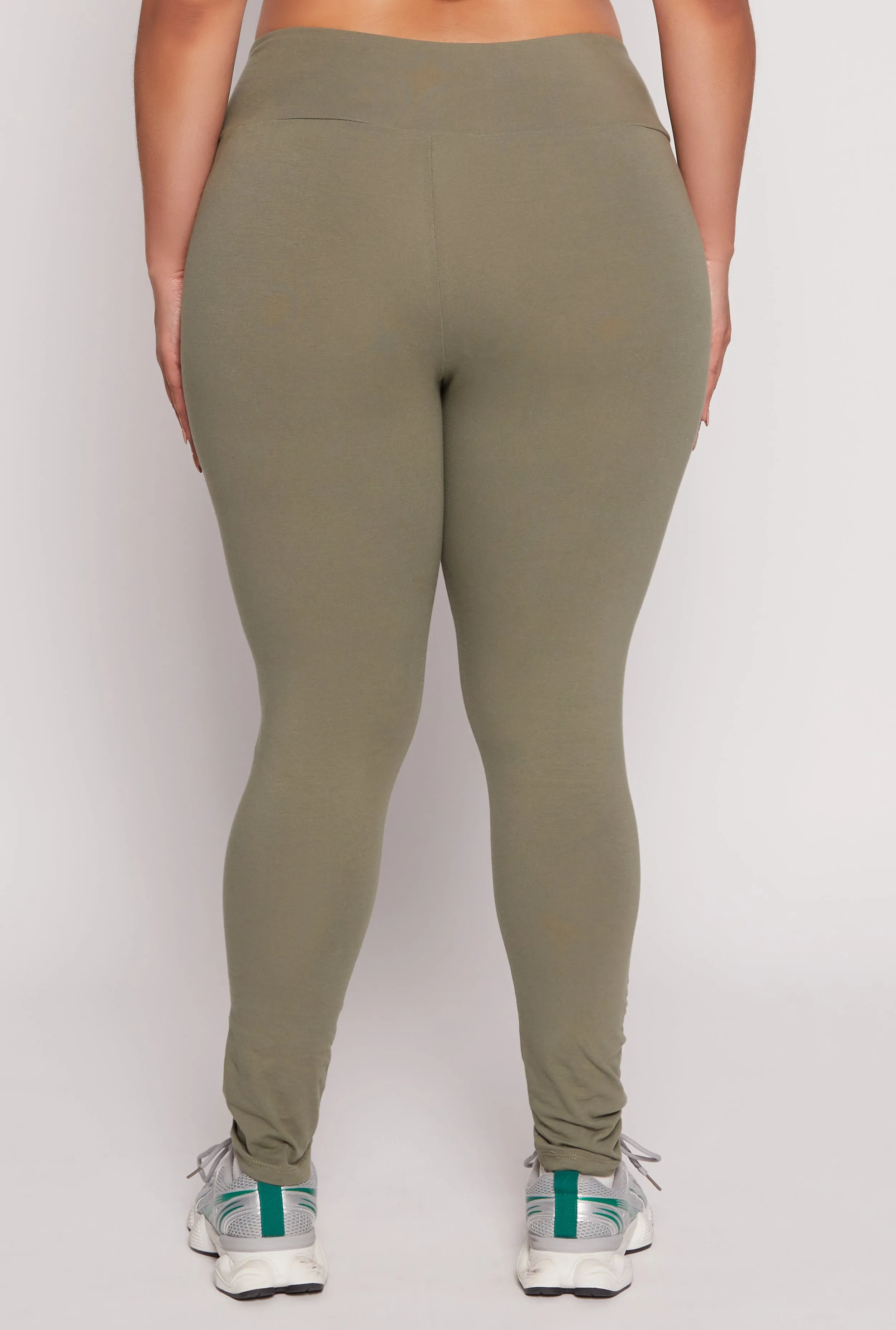 Plus Size High Waist Leggings sold by Rainbow product image thumbnail 5