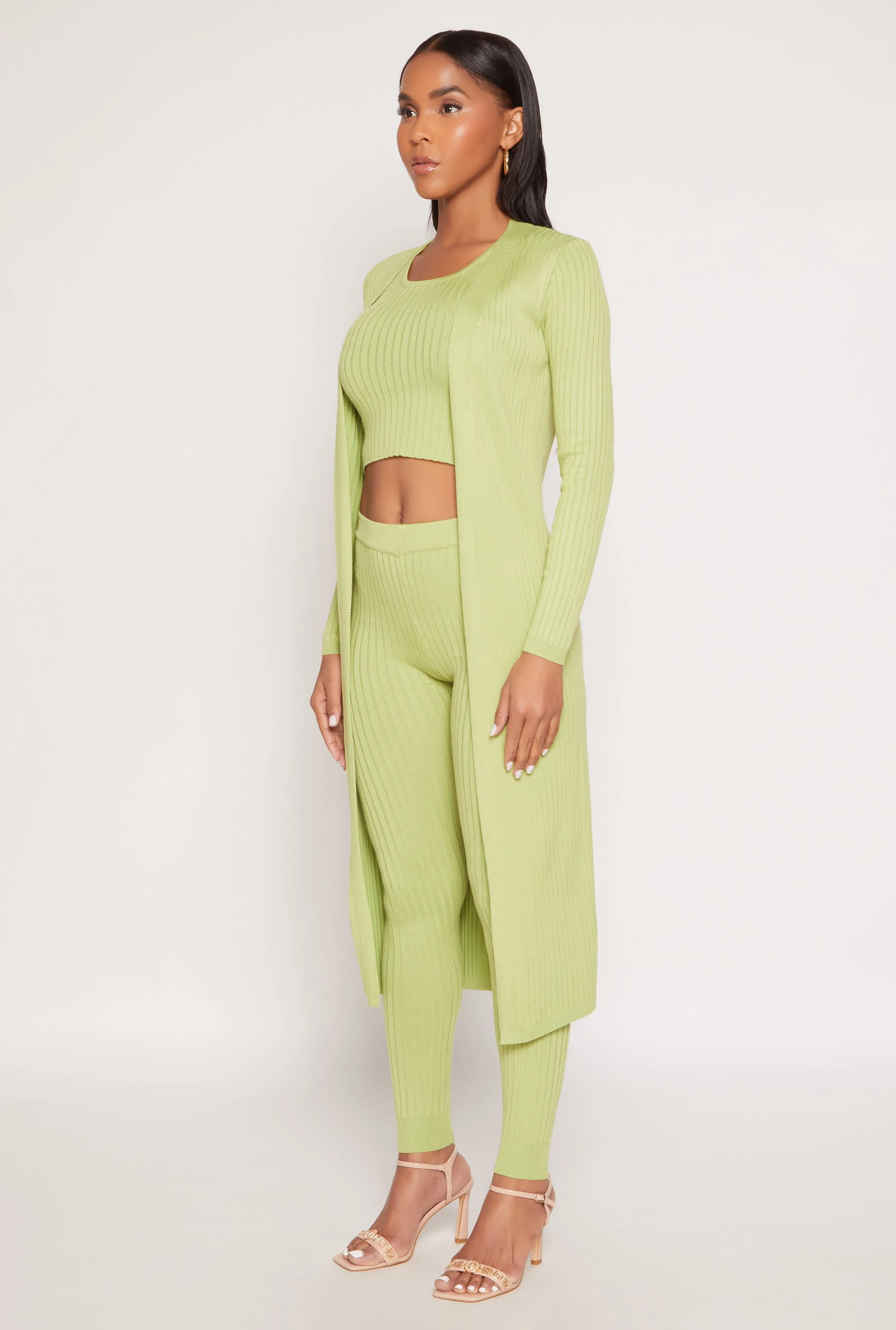 Daisy Ribbed Knit Open Front Duster sold by Rainbow product image thumbnail 2