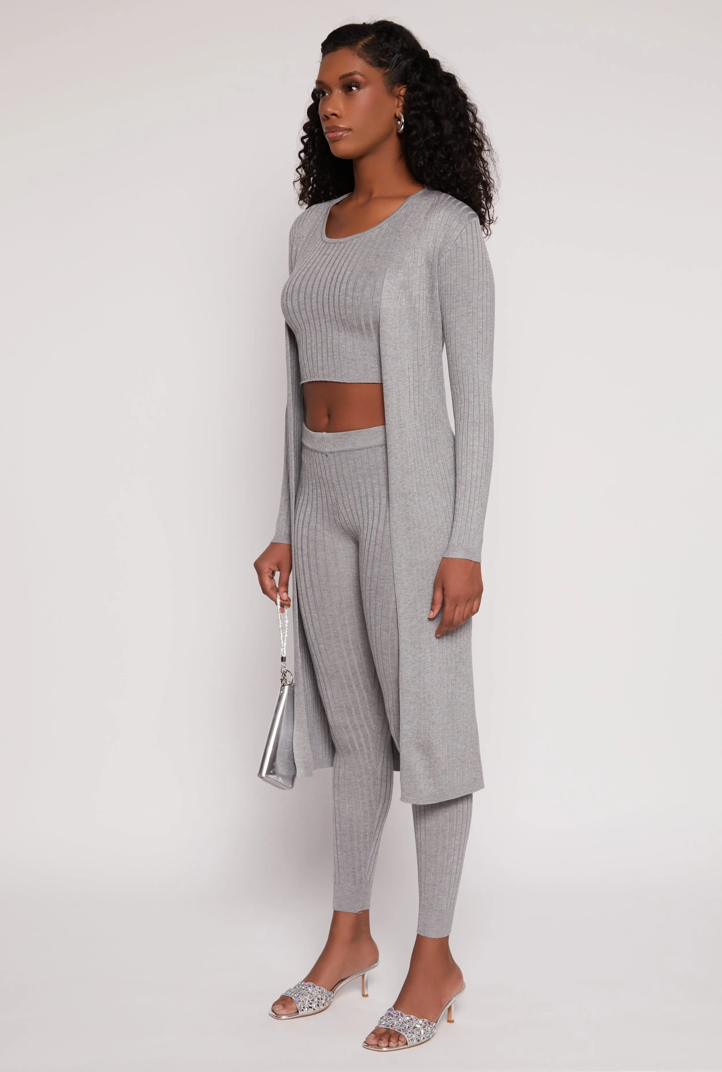 Daisy Ribbed Knit Open Front Duster sold by Rainbow product image thumbnail 2