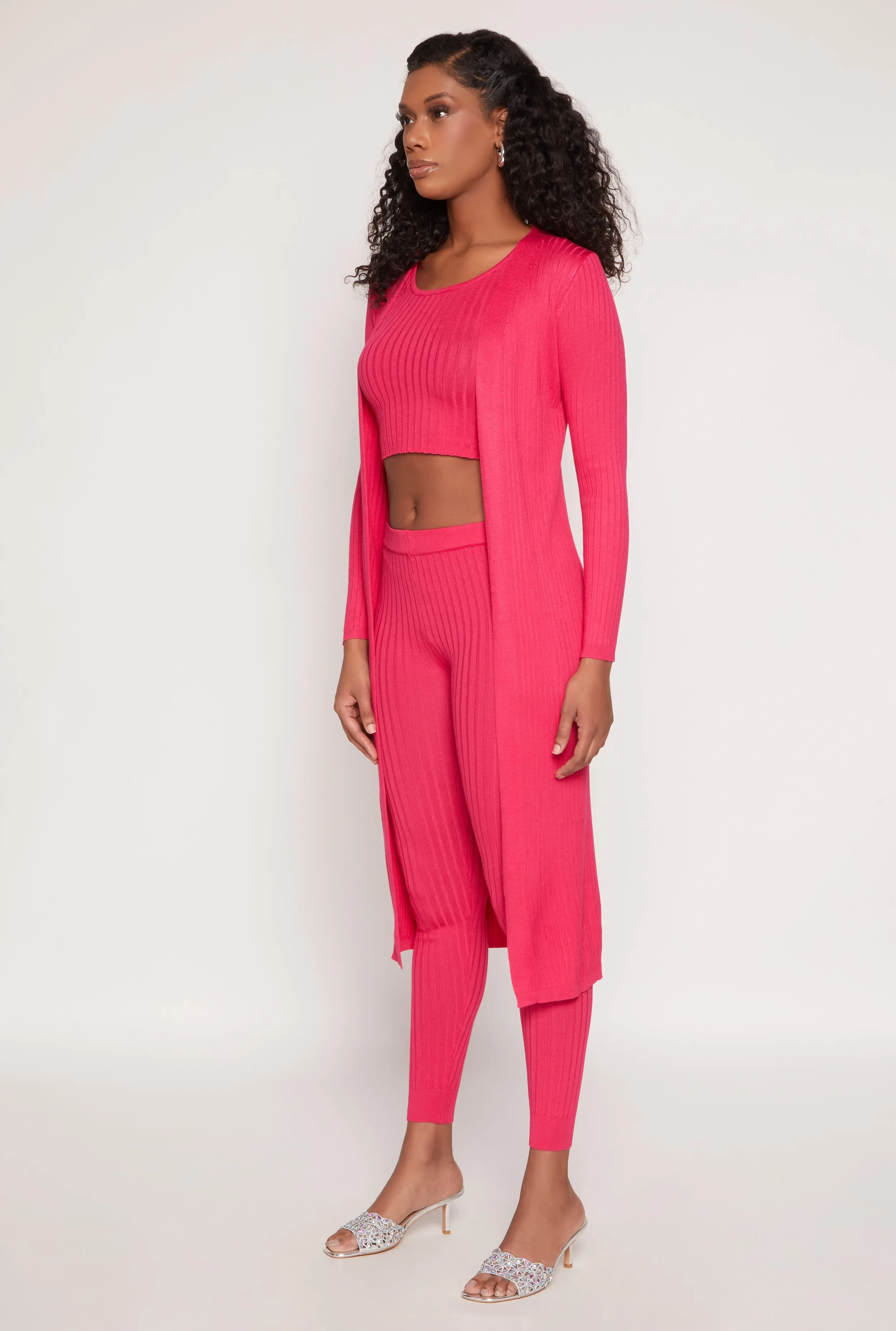 Daisy Ribbed Knit Open Front Duster sold by Rainbow product image thumbnail 2