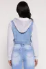 WAX Distressed Hooded Jean Jacket sold by Rainbow