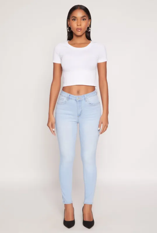 WAX Stretch High Waisted Skinny Jeans sold by Rainbow