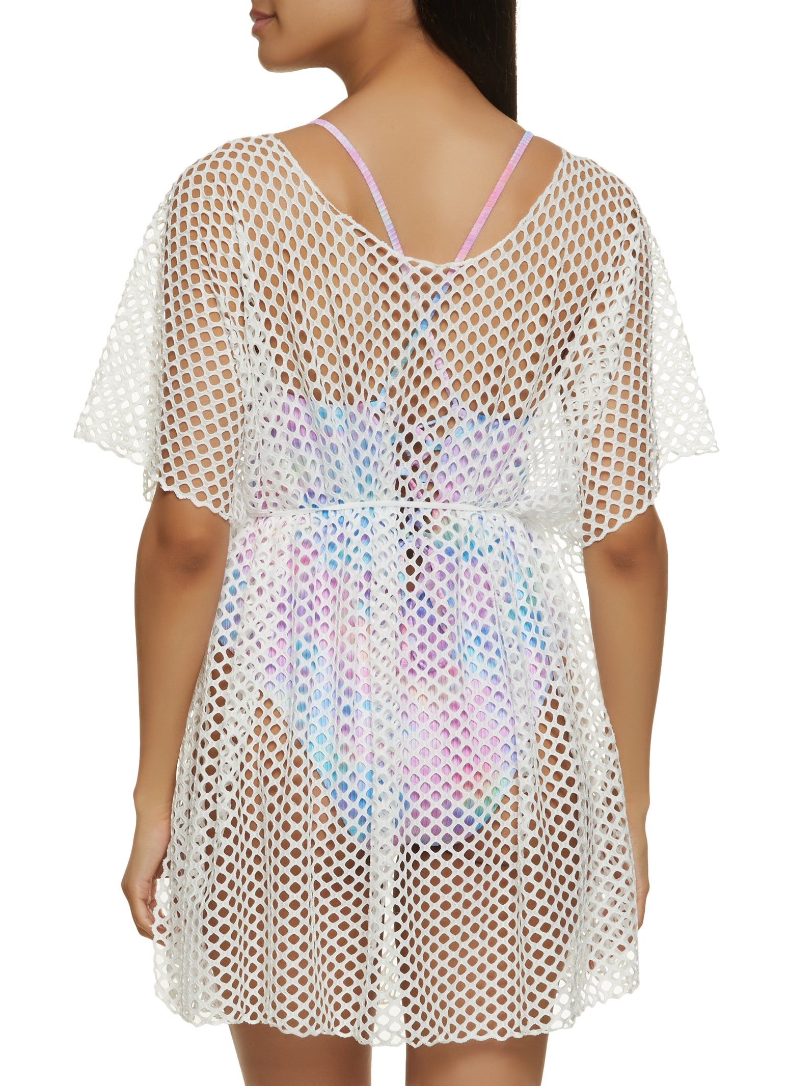 Fishnet Mini Dress Cover Up sold by Rainbow product image thumbnail 3