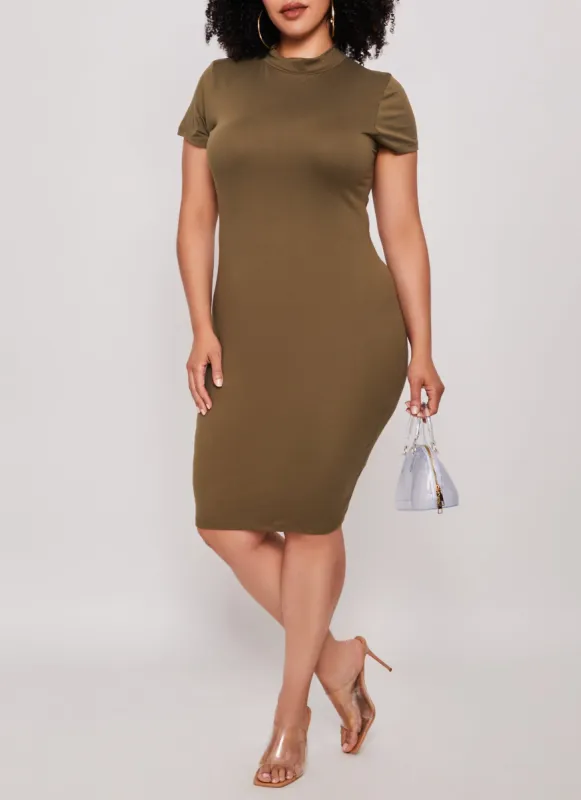Plus Size Midi T Shirt Dress sold by Rainbow