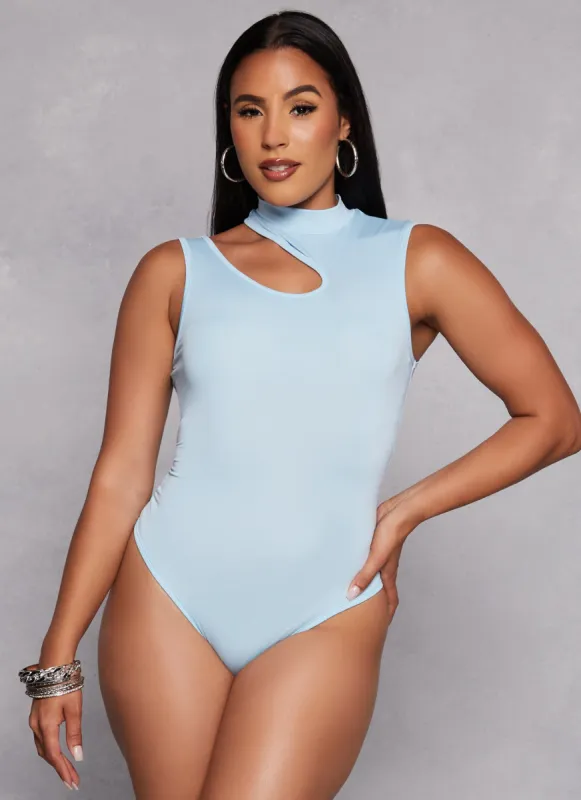 Daisy Asymmetrical Keyhole Tank Bodysuit made by Rainbow