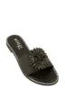 Rhinestone Studded 3D Floral Band Slide Sandals sold by Rainbow