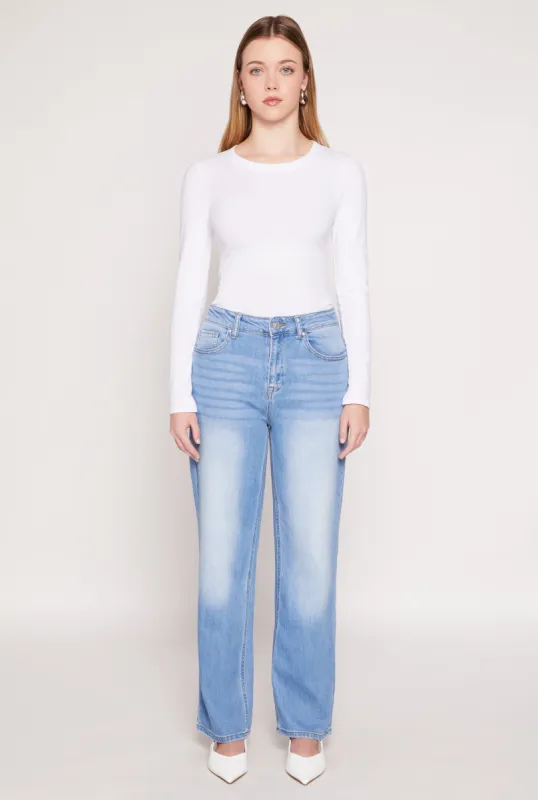 WAX Whiskered Wide Leg Jeans sold by Rainbow