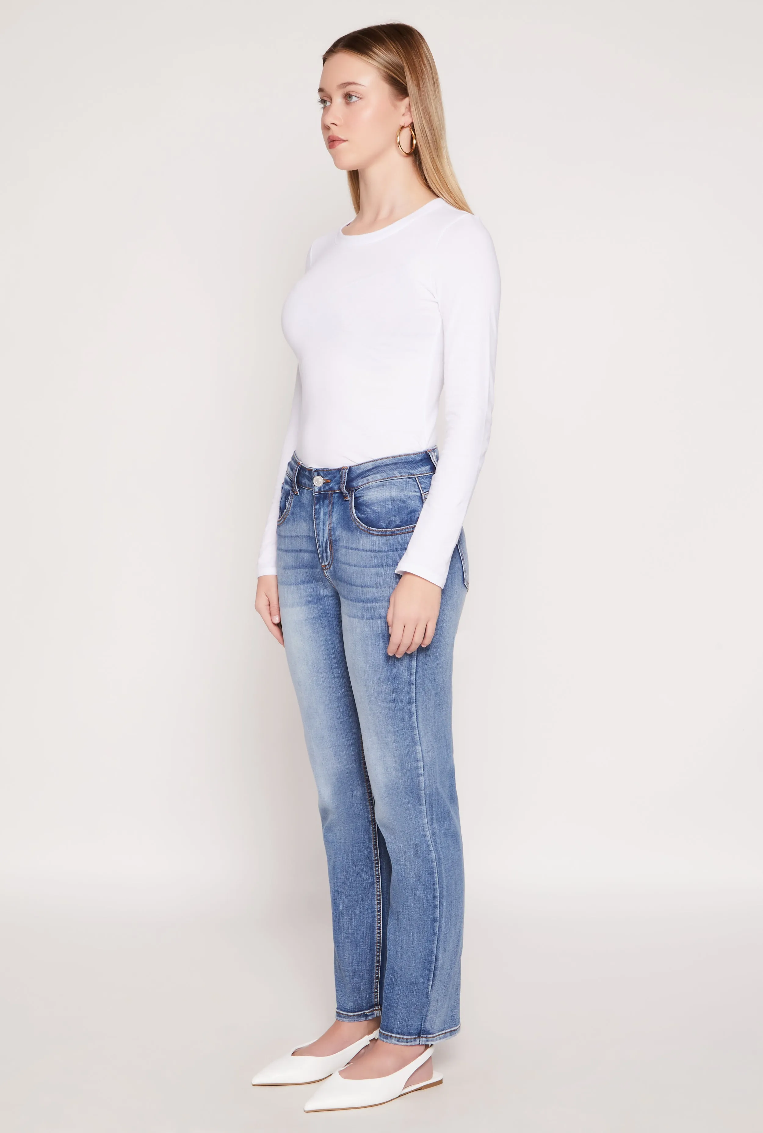 WAX Straight Leg Whiskered Jeans sold by Rainbow product image thumbnail 2