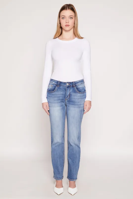 WAX Straight Leg Whiskered Jeans sold by Rainbow