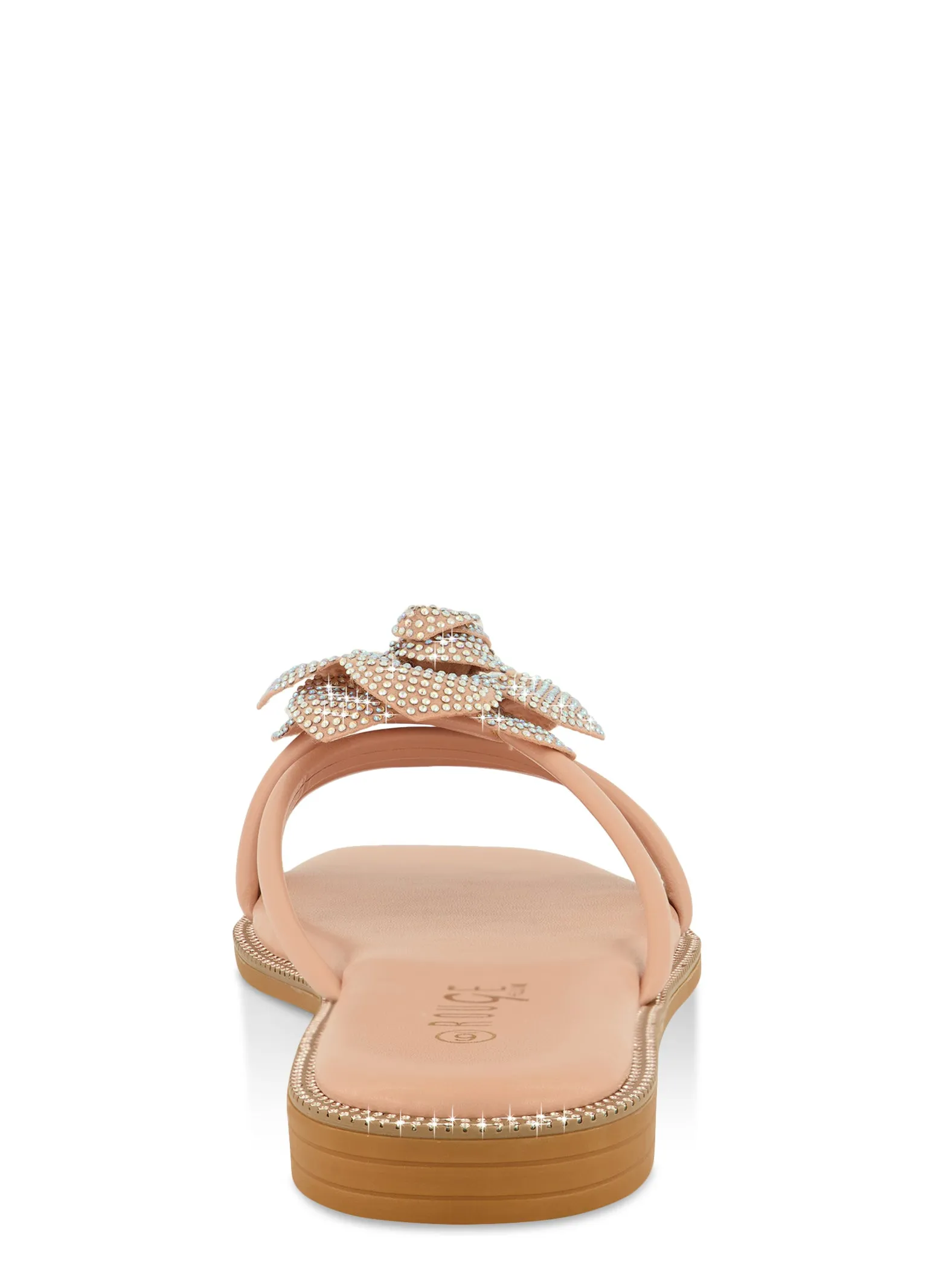 Rhinestone Floral Strappy Flat Sandals sold by Rainbow product image thumbnail 3