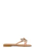 Rhinestone Floral Strappy Flat Sandals sold by Rainbow