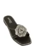 Rhinestone Floral Strappy Flat Sandals sold by Rainbow