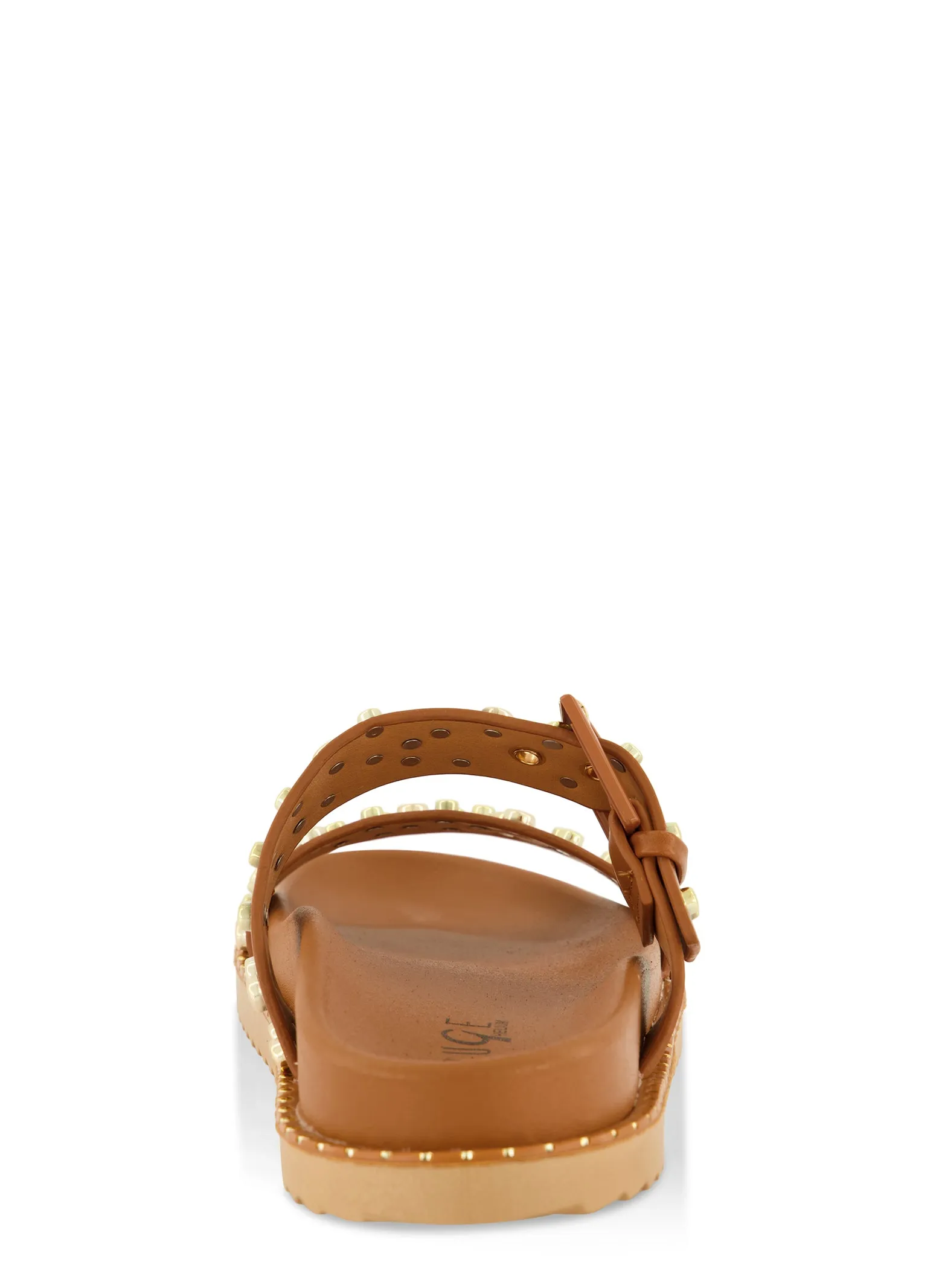 Studded Double Band Footbed Slide Sandals sold by Rainbow product image thumbnail 3