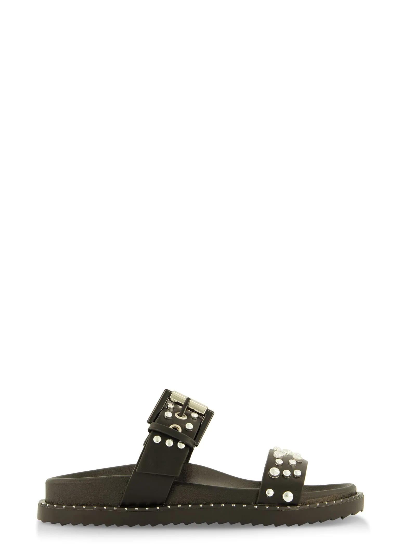Studded Double Band Footbed Slide Sandals sold by Rainbow product image thumbnail 2