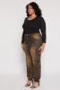 Plus Size Denim Carpenter Cargo Joggers sold by Rainbow
