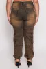Plus Size Denim Carpenter Cargo Joggers sold by Rainbow