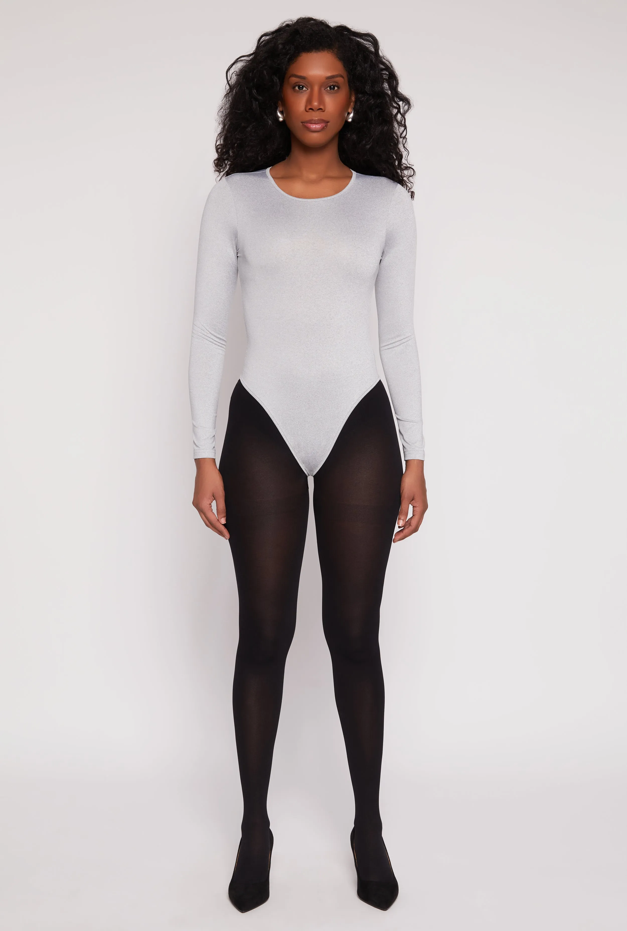 Daisy Crew Neck Long Sleeve Bodysuit sold by Rainbow