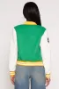 Daisy B Initial Baseball Patch Varsity Jacket sold by Rainbow