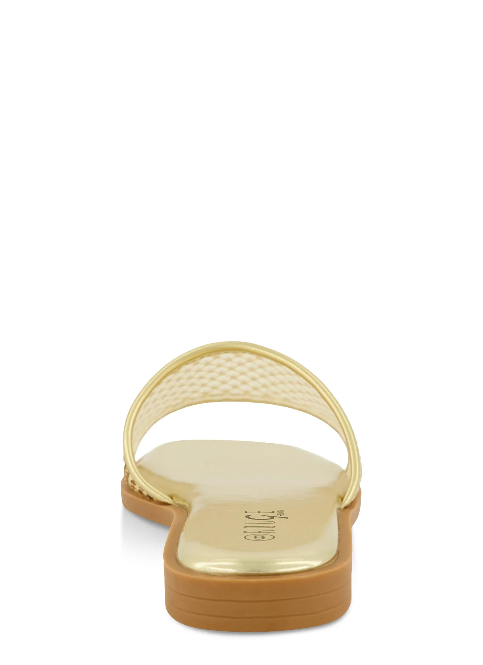 Rhinestone Mesh Band Slide Sandals sold by Rainbow product image thumbnail 3