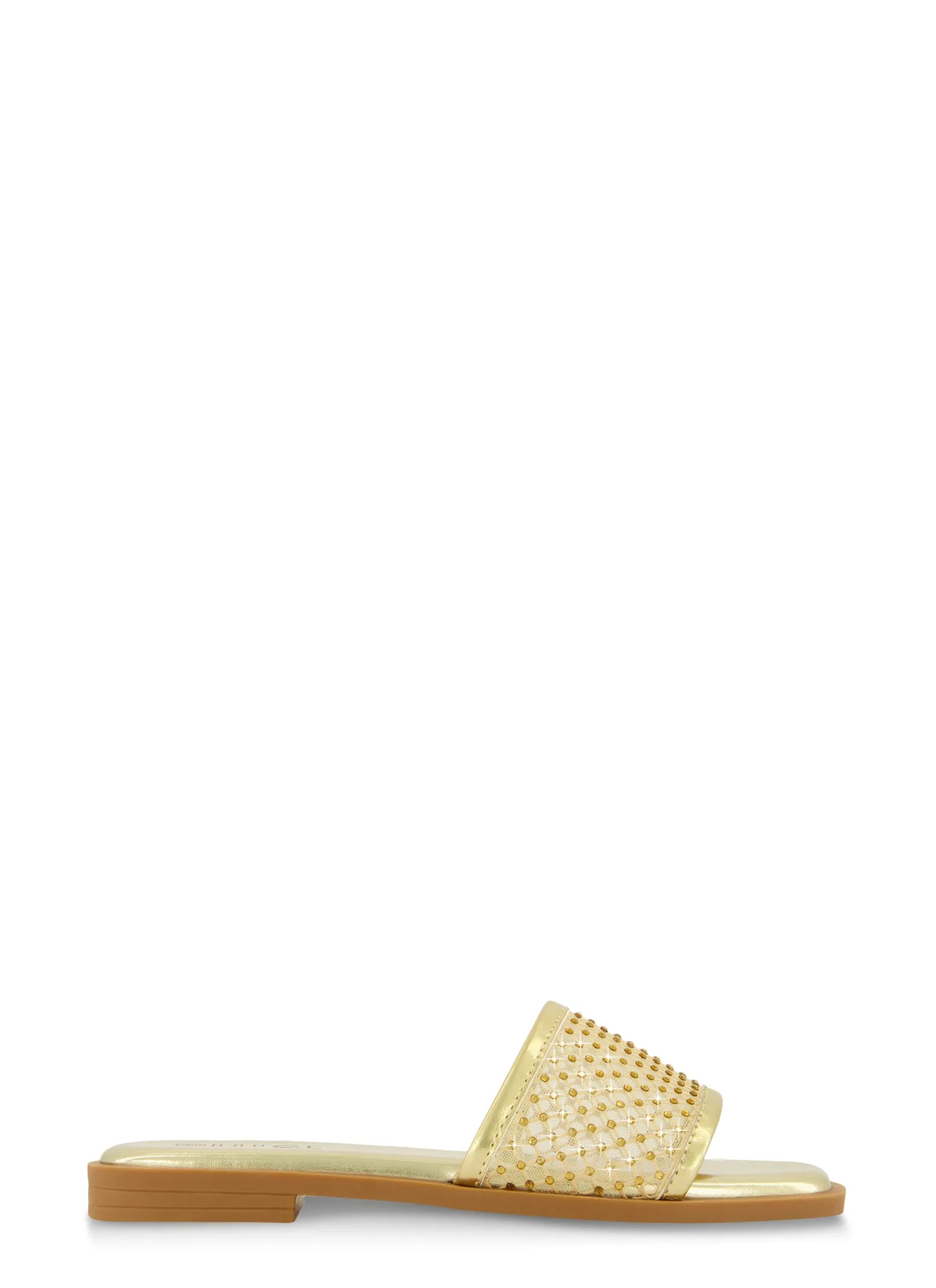 Rhinestone Mesh Band Slide Sandals sold by Rainbow product image thumbnail 2