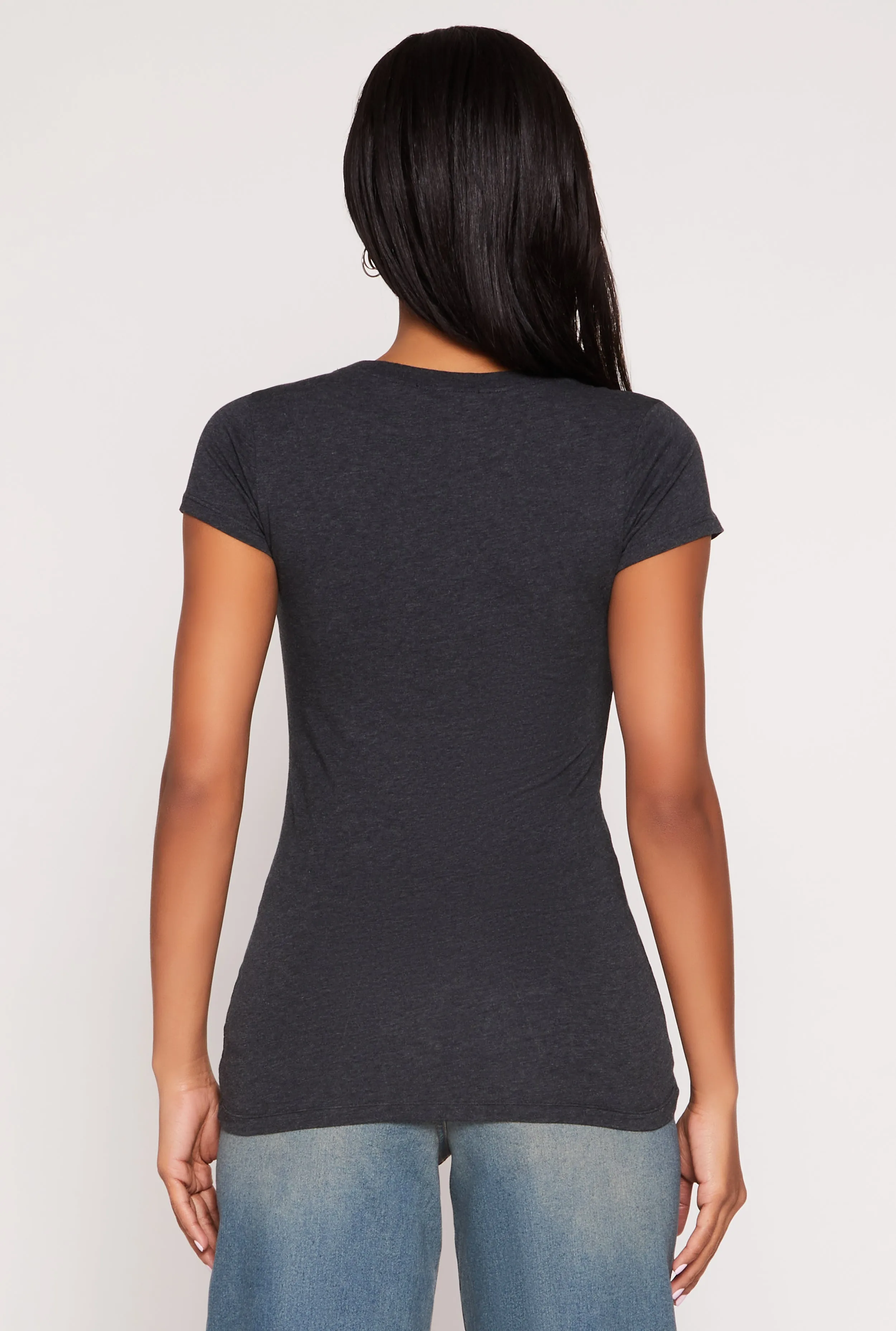 Short Sleeve Scoop Neck Tee sold by Rainbow product image thumbnail 5