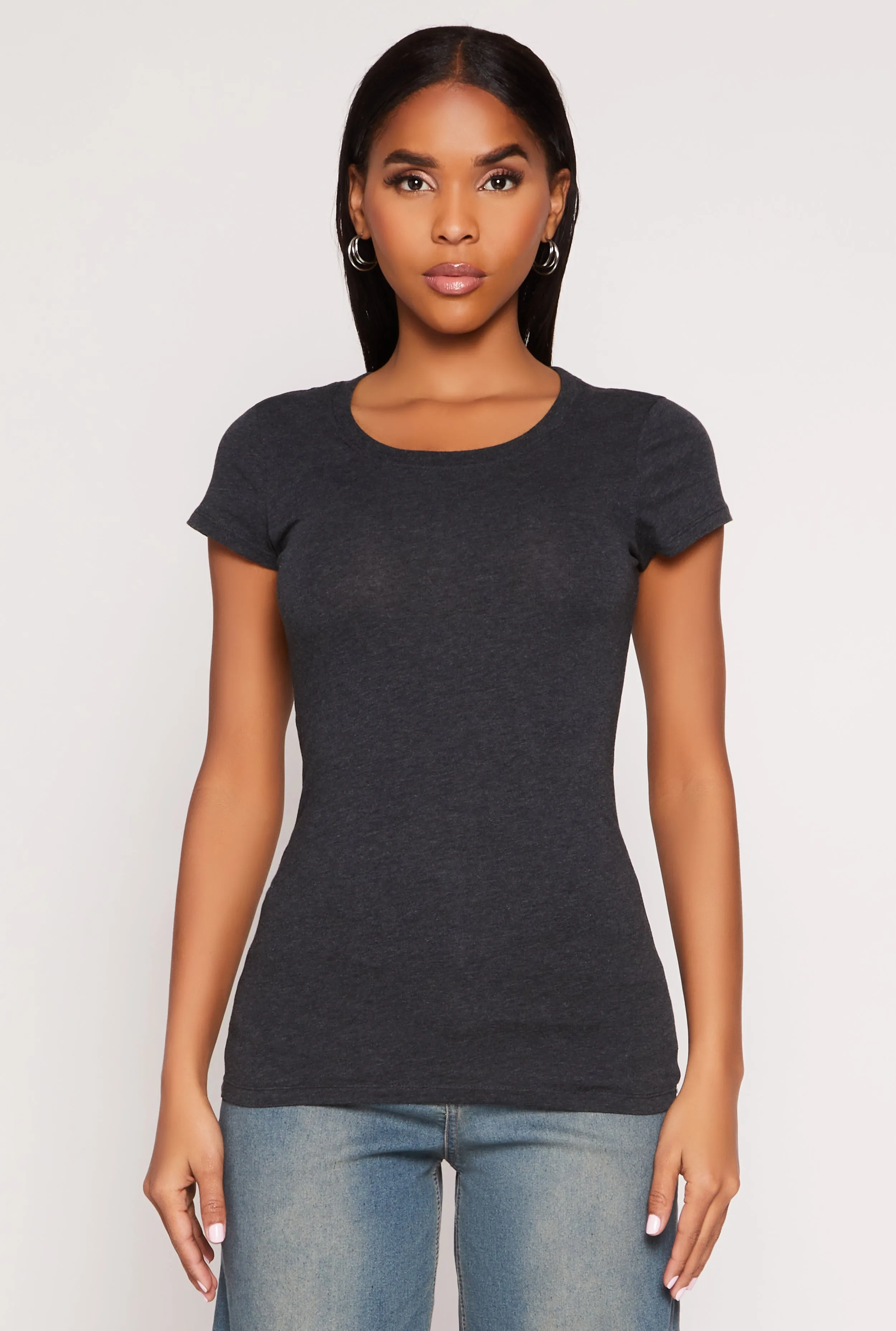 Short Sleeve Scoop Neck Tee sold by Rainbow product image thumbnail 2