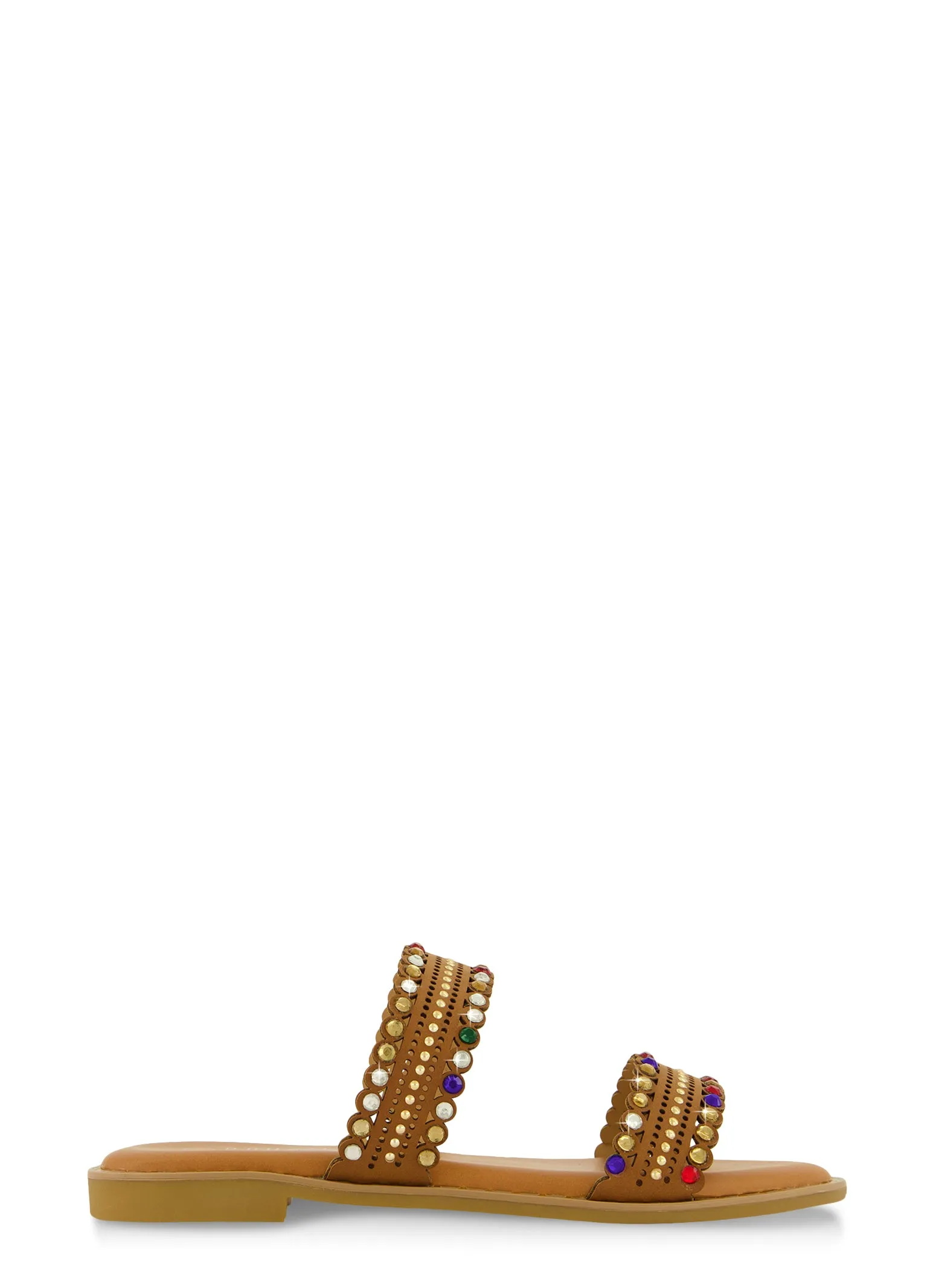 Studded Double Band Slide Sandals sold by Rainbow product image thumbnail 2